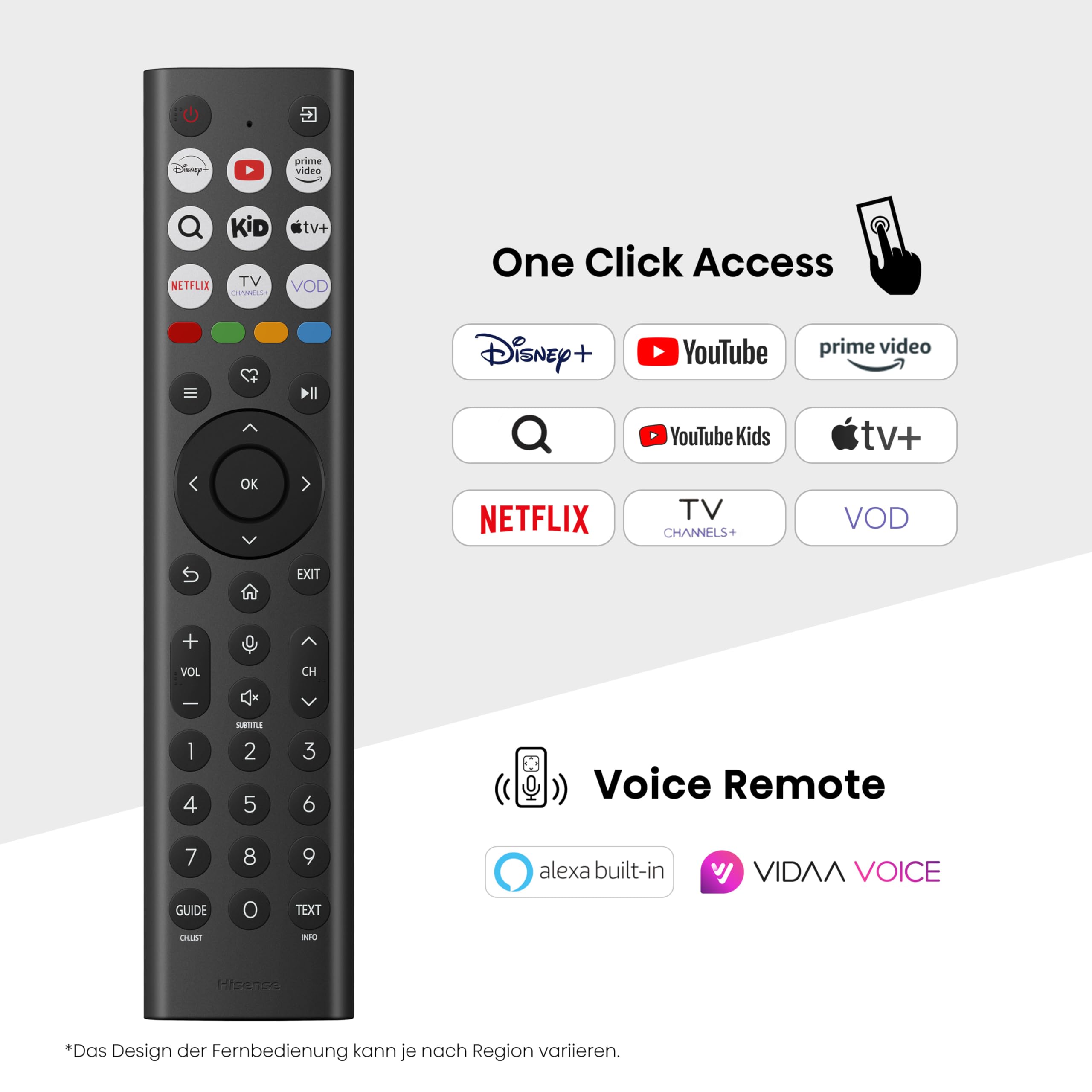 Hisense 55A85Q 139cm (55 Zoll) Fernseher, 4K UHD OLED Smart TV,120Hz, HDMI 2.1, Game Mode Pro, AMD FreeSync Premium, Dolby Vision IQ & Atmos, Bluetooth, Alexa Built-in, Schwarz, [2025]