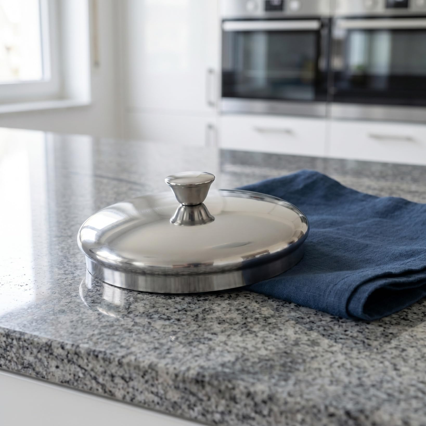 ABOOFAN Coperchio per tazza in acciaio inox, 10 cm, coperchio universale per tazze e borracce anti-schizzi e anti-perdite, ideale per tè, caffè e bevande, design pratico e moderno