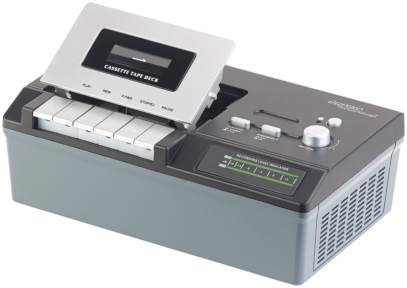 auvisio registratore a Cassette USB Cassette Player UCR-2200 per riprodurre e digitalizzare MC