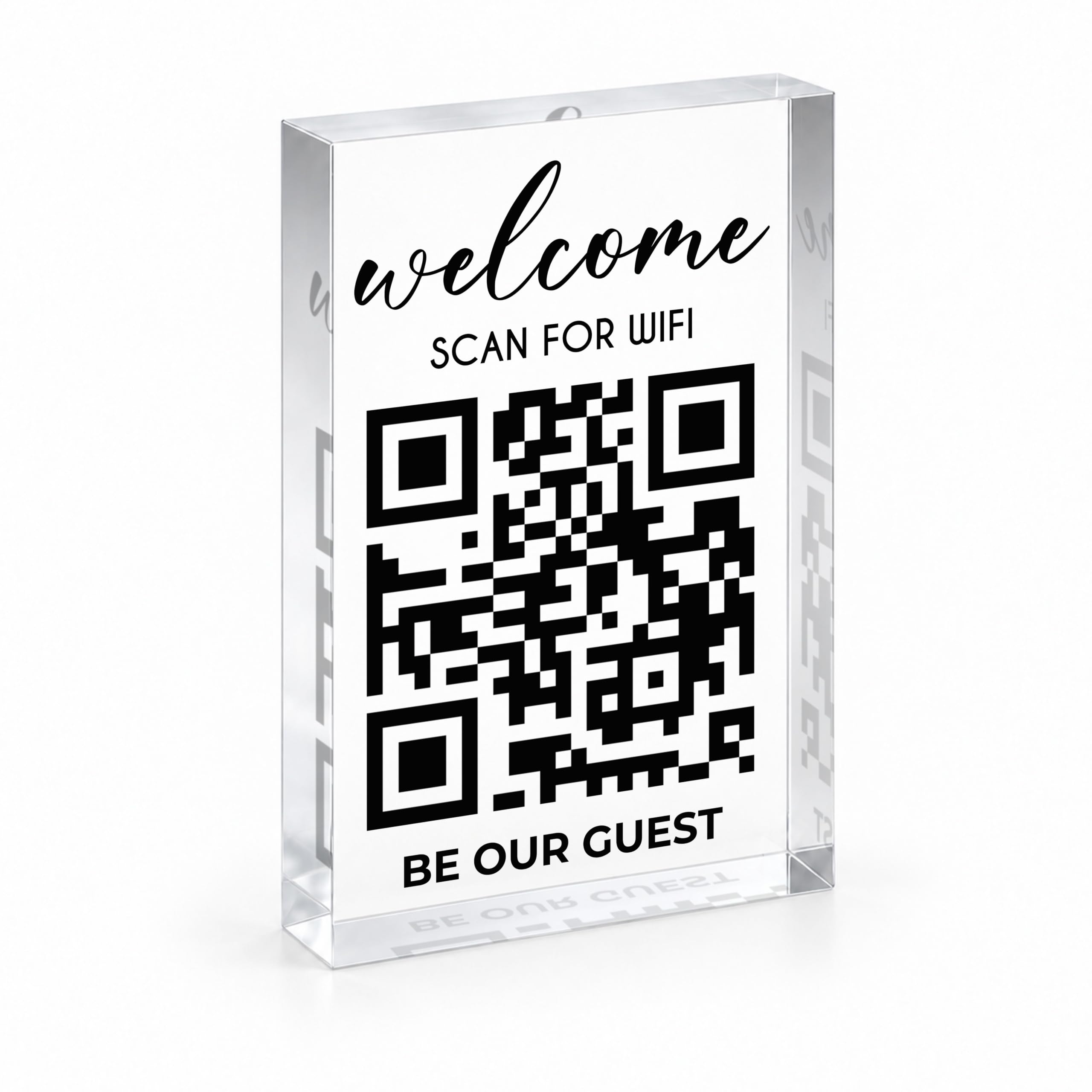 Personalized Wifi Sign – Scan and Connect QR Code Scanner Wifi Password Guest Wifi Access Rental Home Sign Guest Wifi