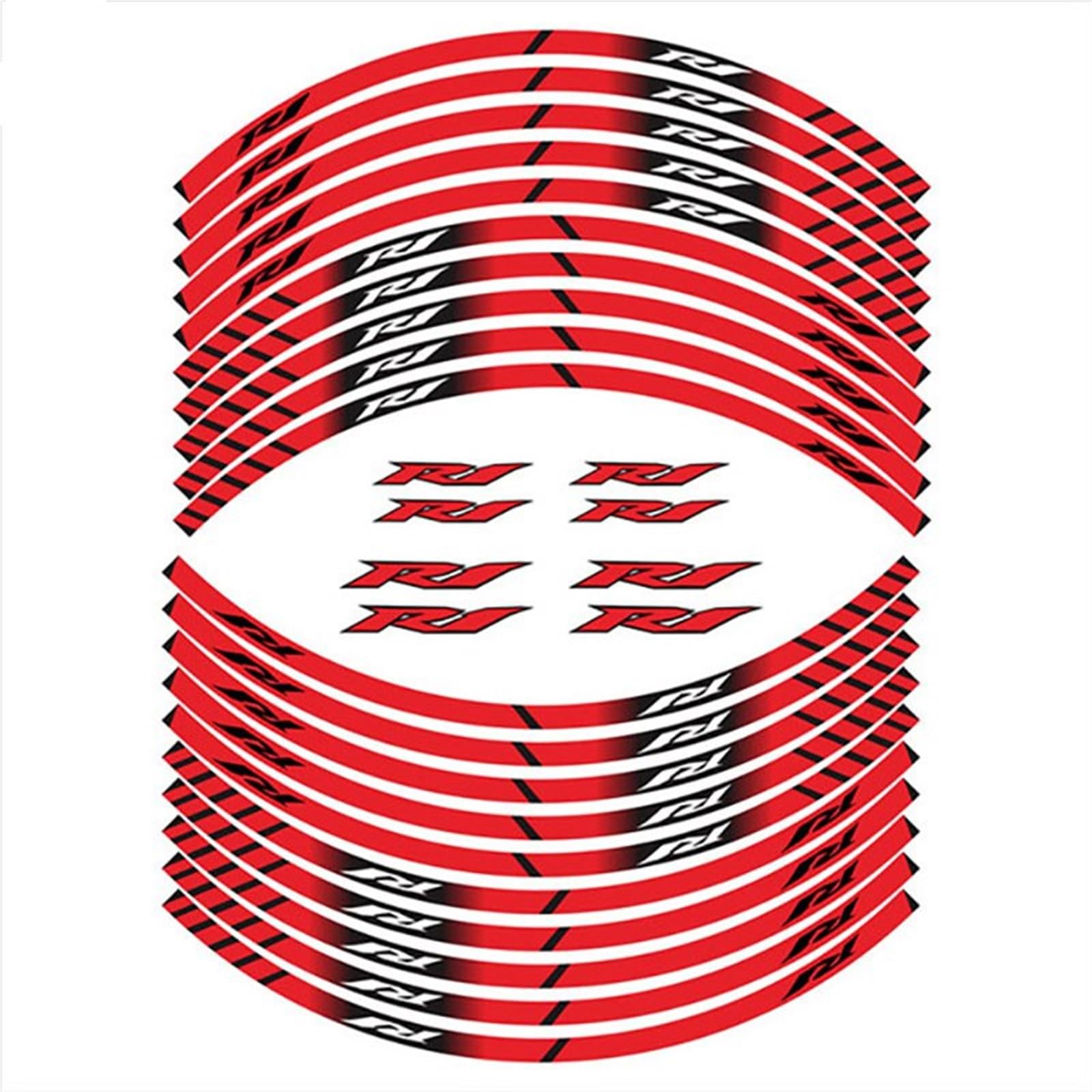 Decorative Stickers Motorcycle Wheel Sticker Decal Reflective Rim Front Rear Tire Stripe for Y-AMAHA YZF R1 R1M R3 R6 R6S YZF R25