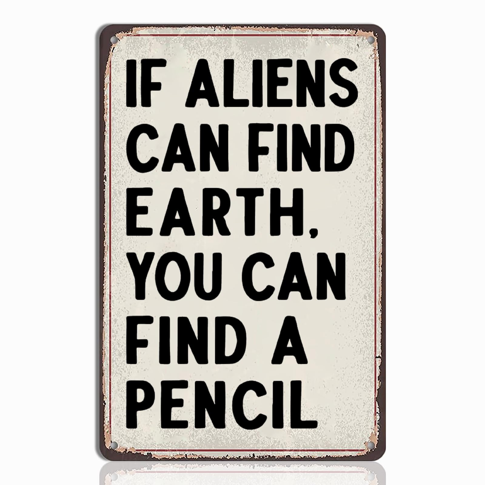 SMAZDFXX Funny Math Teacher Tin Sign - Math Classroom Wall Art, Retro Posters for High School and Middle School, Math Teacher Sign, Classroom Must Haves, 8"x12"