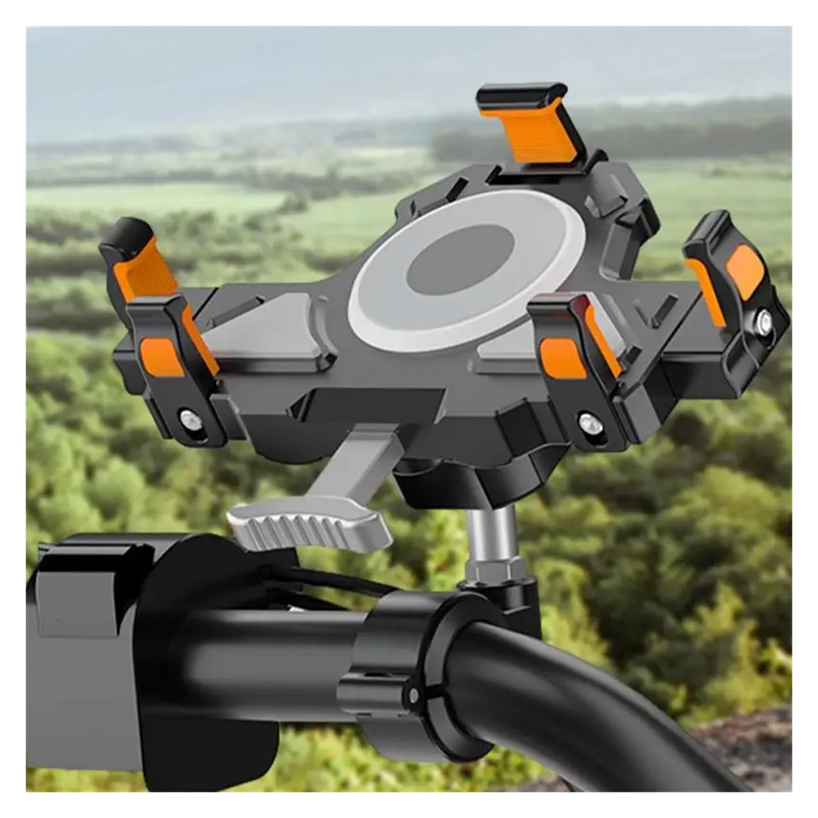 Porte Smartphon Velo Support De Téléphone De Vélo Résistant Aux Chocs pour Moto Vélo Scooter Bouton De Verrouillage Guidon Support De Téléphone Support Telephone Velo