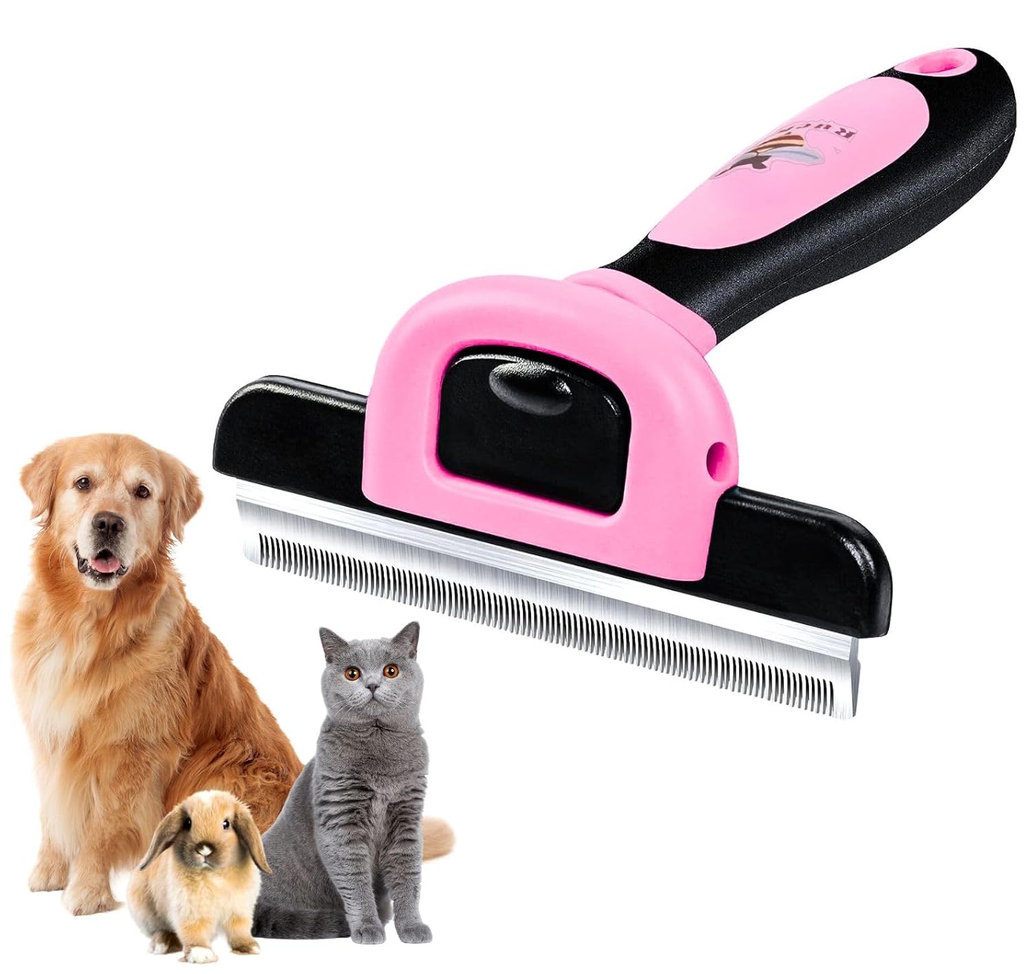 Pet Deshedding Grooming Brush for Dogs and Cats. Suitable