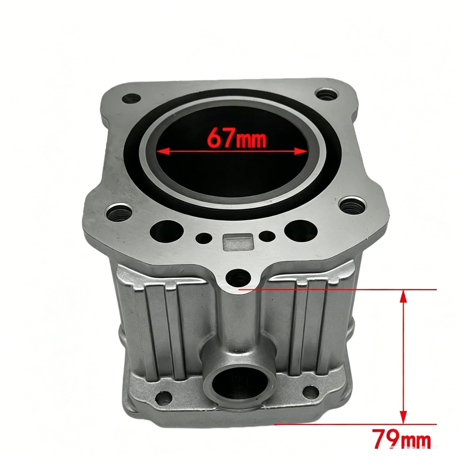 Kit Pistone Cilindro 67 Millimetri Blocco Cilindri Motore Pistone Spina 16 Millimetri Montaggio Per Zongshen Per CG250 Per Triciclo Moto ATV QUAD BUGGY Ricambio