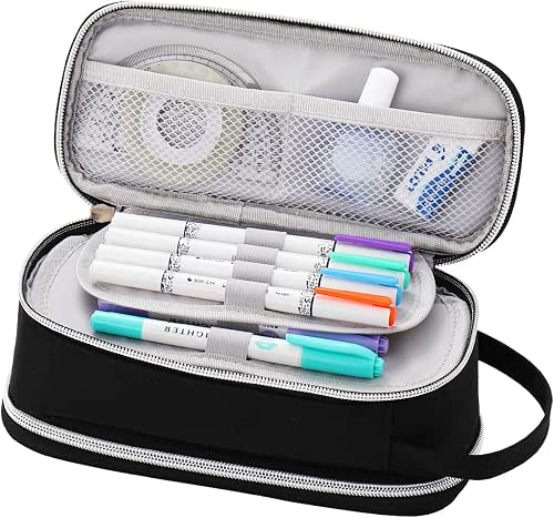 Dugio Large Pencil Bag for Boys School Organizer Pencil Pouch