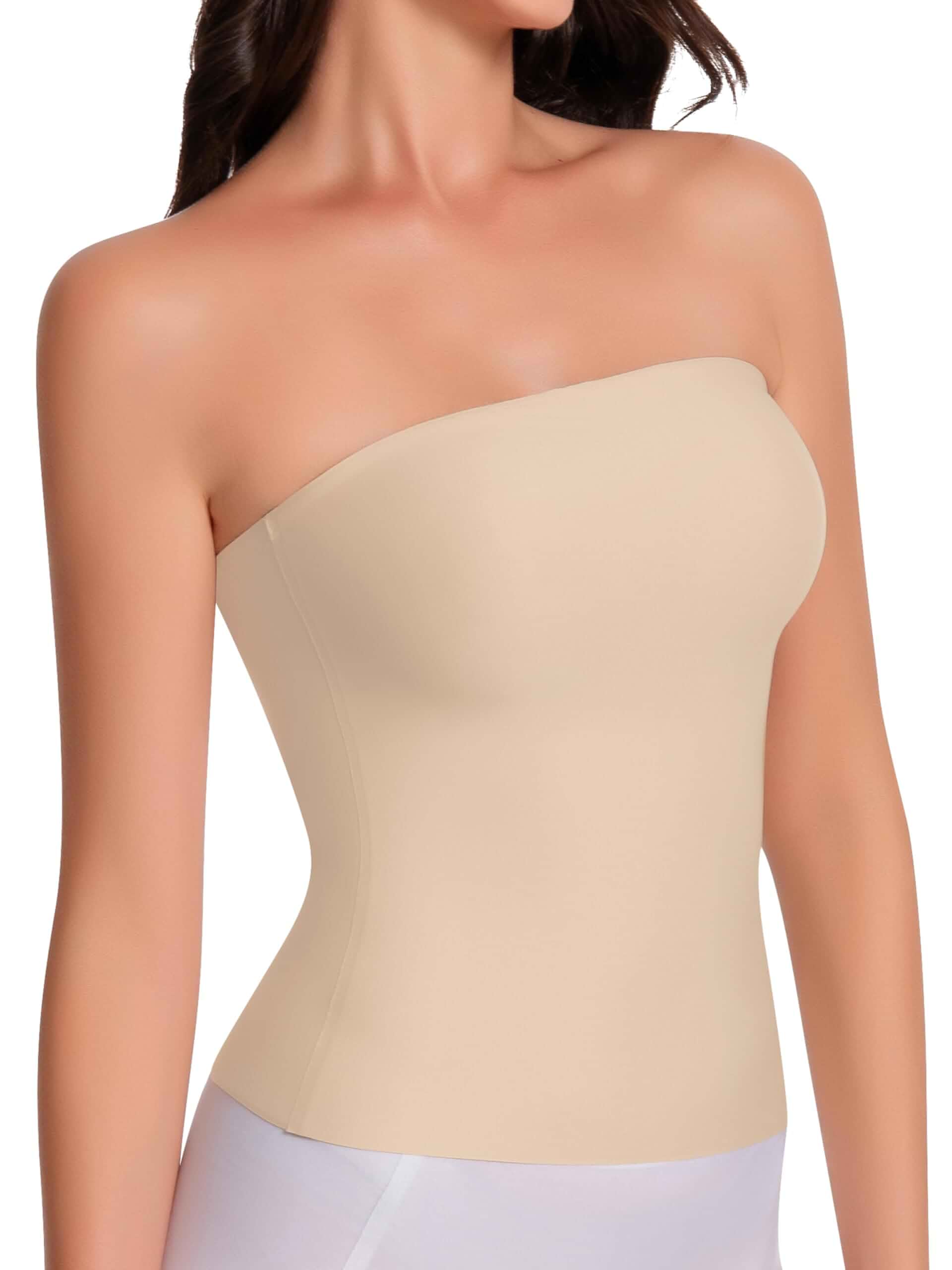 Artdear Tube Tops for Women, Sexy Y2K Crop Top Double Lined Strapless Tank Summer Going Out Tops Air Touch Fabric