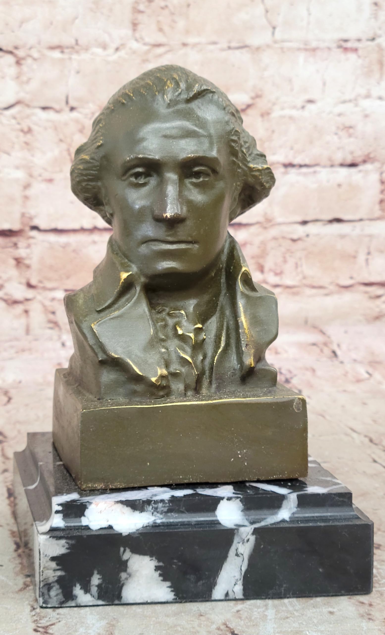 George Washington Bronze Bust Sculpture Hot Cast Figurine for Home Office Patriotic Decor Figurine Decor Sale Gift Artwork by Classy Bronze