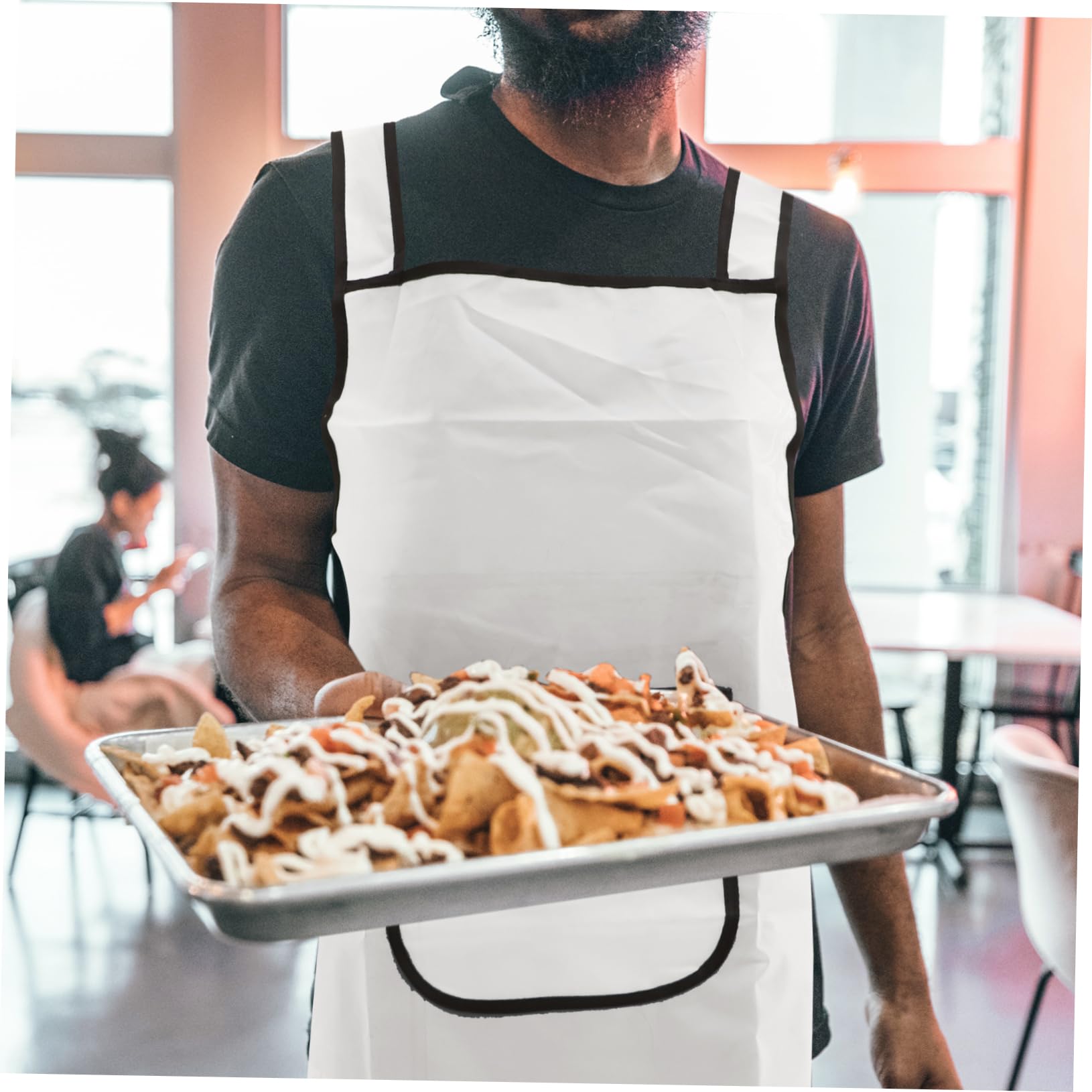 HOLIDYOYO Dishwasher Apron Tpu Waterproof Large Kitchen Cooking Apron Smooth Surface Oil Proof Water Proof Stain for Women Men