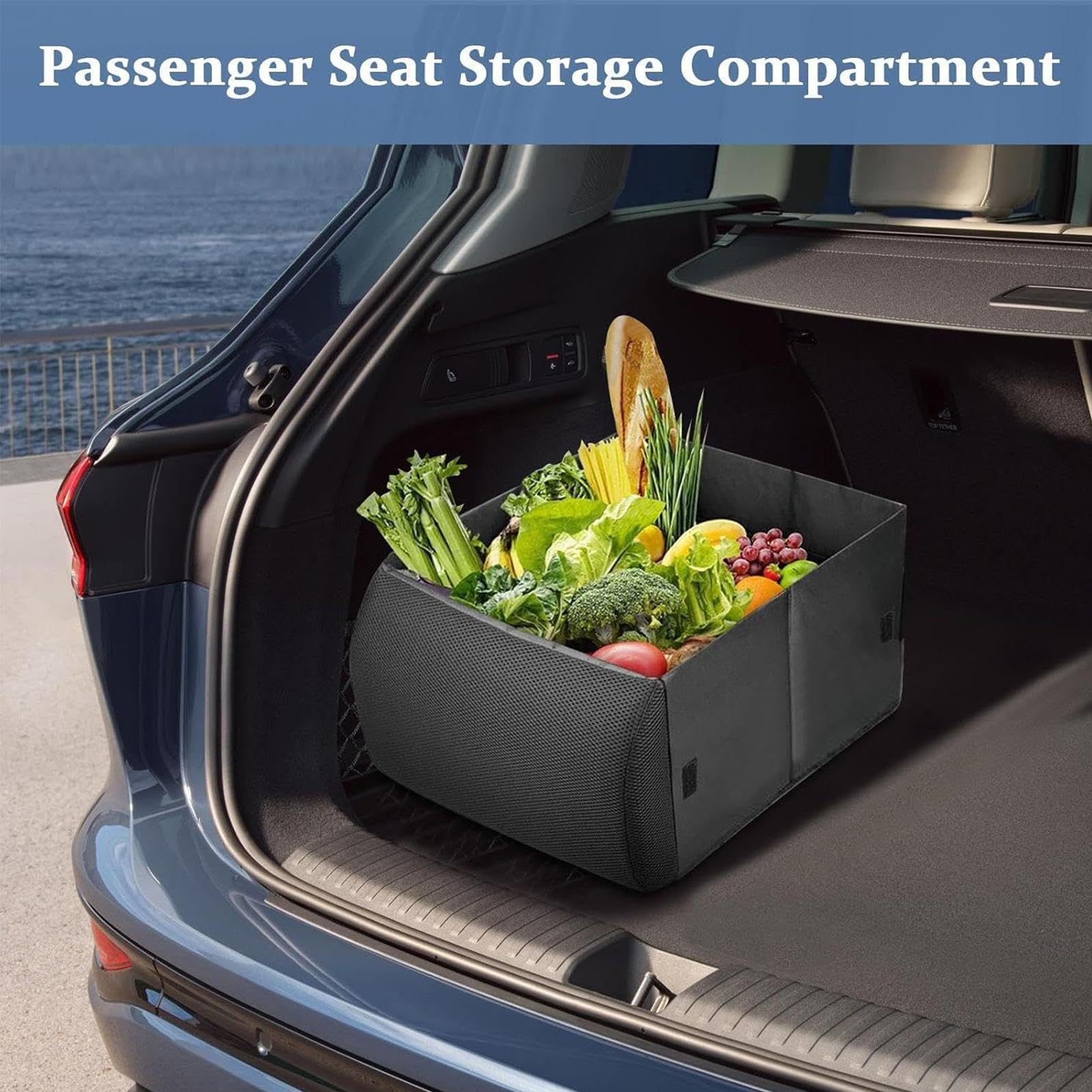 Organizador de Maletero de Carga Plegable de 30L | Organizador para Coche para Hombres, Mujeres, Automóvil, SUV, Camioneta, Viaje, Camping y Transporte