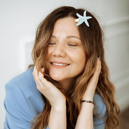 Miniatura 7 de Juego de pinzas para el cabello con perlas de concha de mar, disfraz de sirena artificial, horquilla de princesa para niñas y mujeres, accesorios