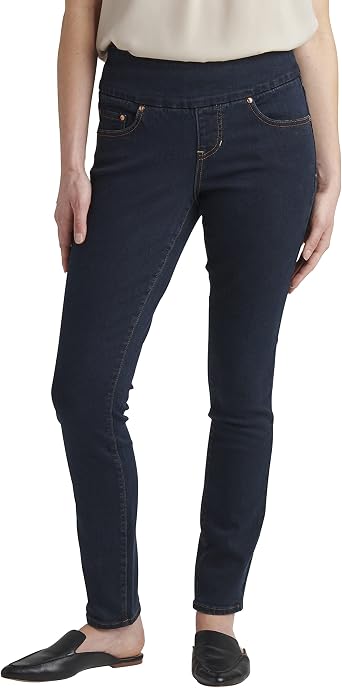 JAG Womens Nora Mid Rise Skinny Pull-on Jeans