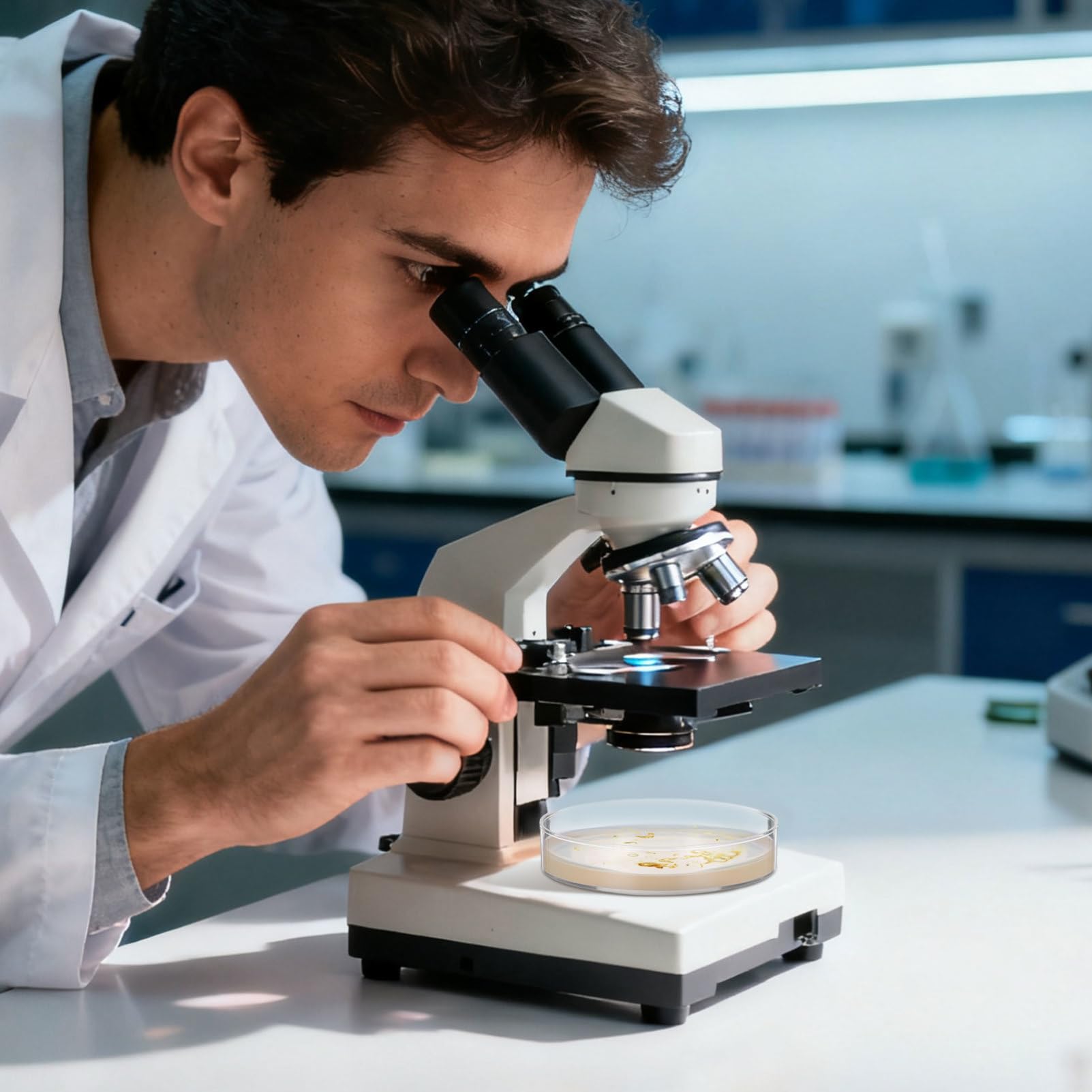 SEWACC 10 Vorgegossene 7cm Petrischalen mit Nähragarplatten aus Agar für Naturwissenschaftliche Experimente in Schule Einfach zu Verwenden für Schüler