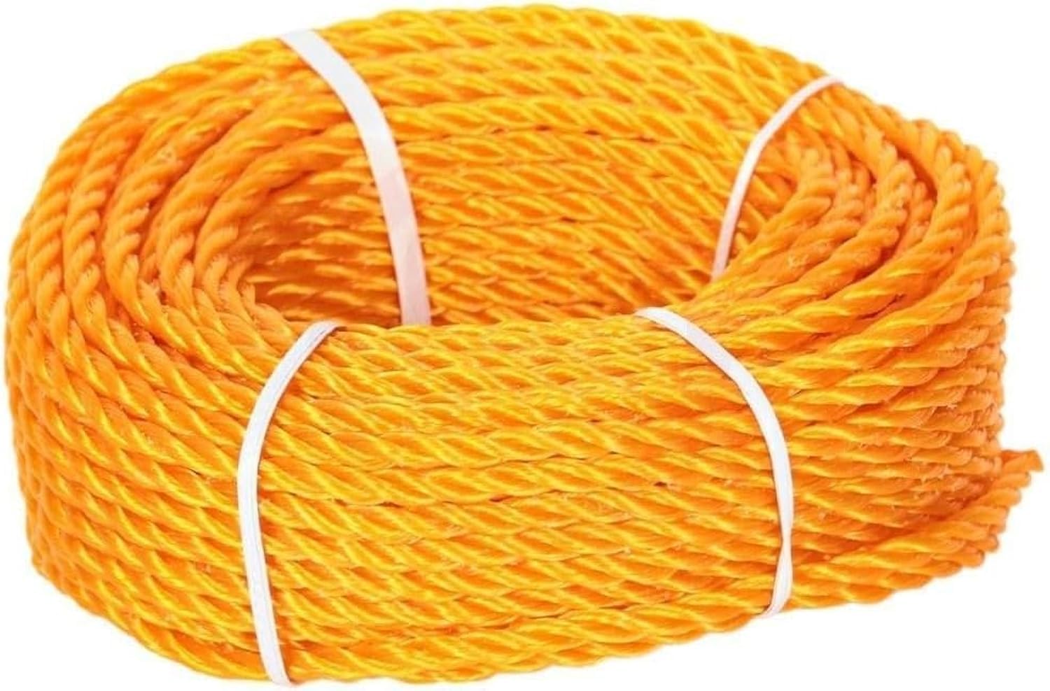 Alsaqer Plastic Rope 35 Yards Length 9 mm Diameter | High-Strength Nylon Rope for Docks, Marine Mooring Lines, Camping, Climbing, Rescue and Multipurpose, Mix Colours Yellow,Blue,Red,Orange and Green