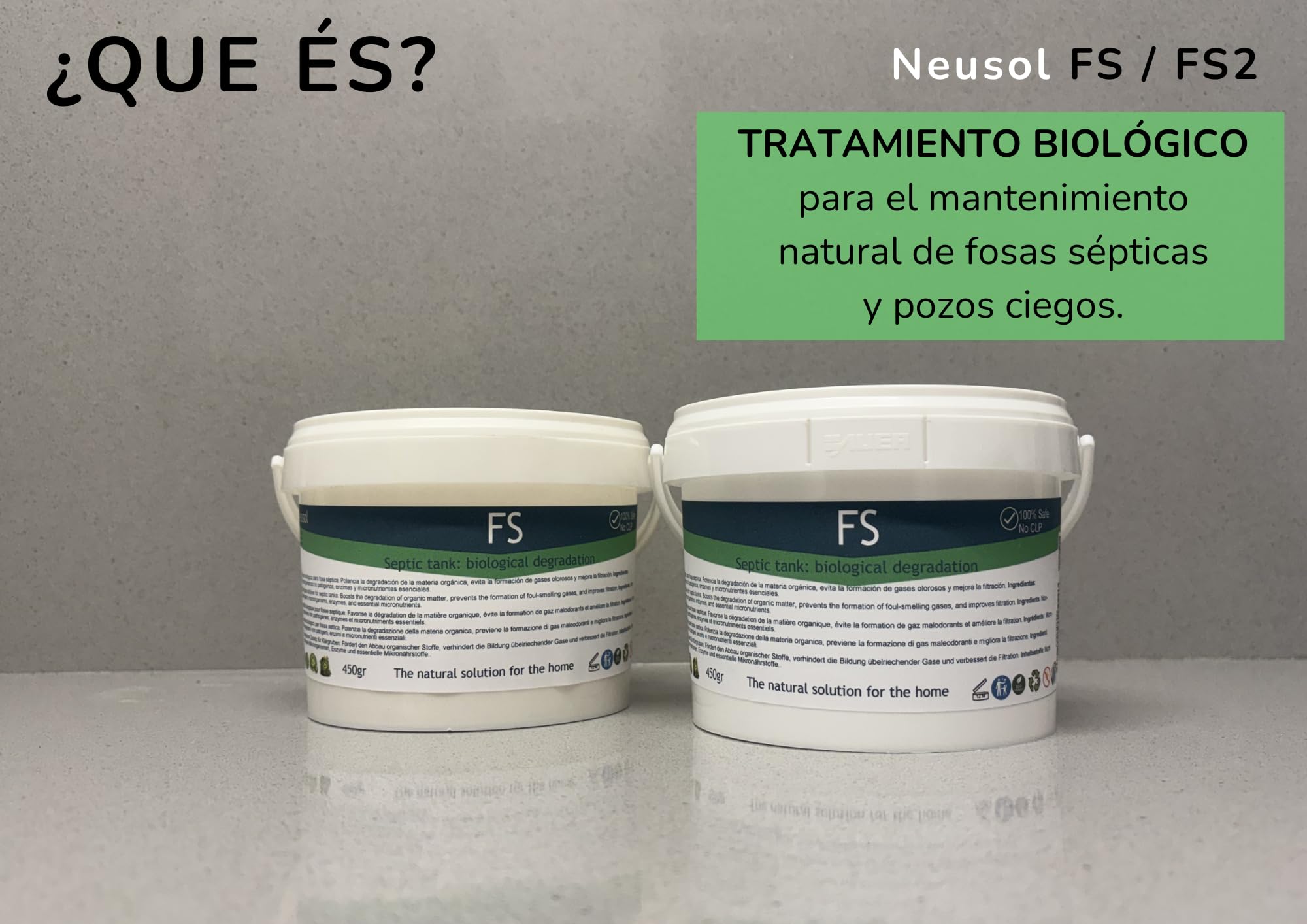 FS2 Pack - Activador biológico para fosas sépticas y malos olores | Activador biológico de mantenimiento Con bacterias, enzimas y micronutrientes Reduce olores y acumulación orgánica
