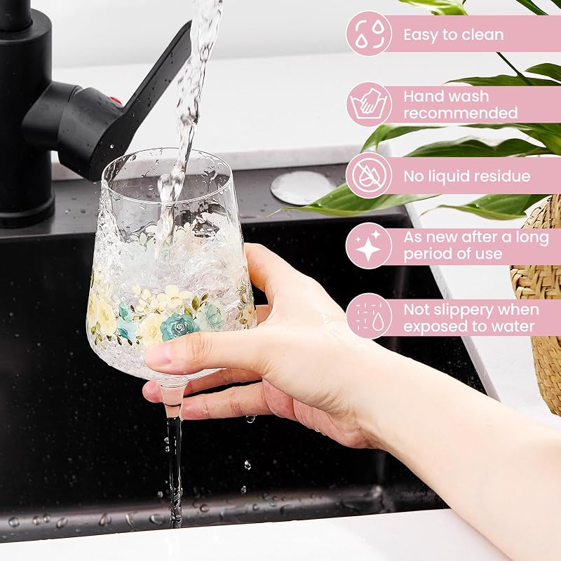 Autsel Fehérboros Pohár Szett 2db (500 ml) - Karcálló Üveg, Személyre Szabható, Időtlen Dizájn - Ajándék Nőknek, Borkedvelőknek