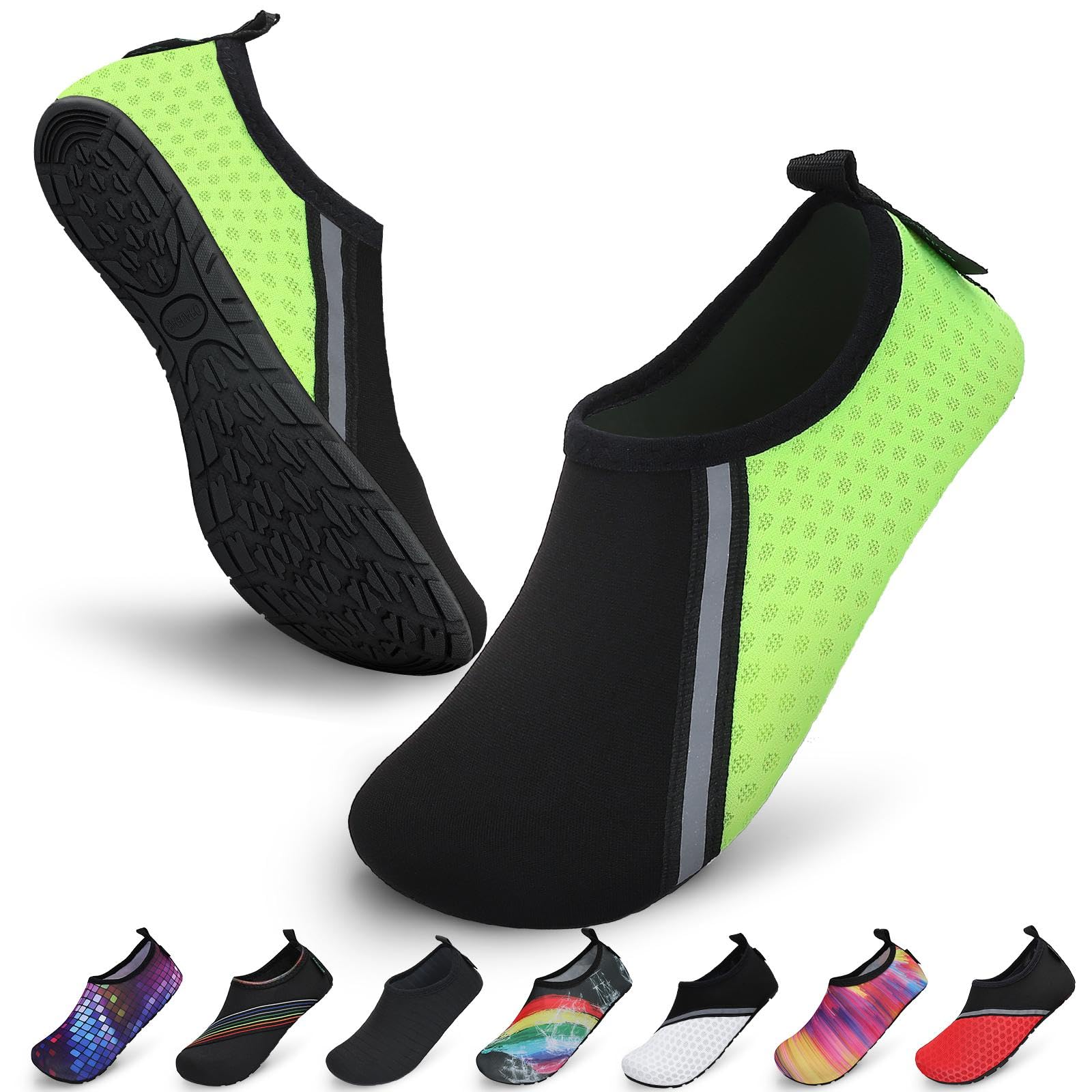Saguaro Unisex Swimming Shoes, Water Sports Shoes, Quick-Drying, Non-Slip, Lightweight, EU 36–47