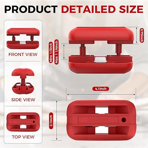 Vista 2 de Recortadora de bordes con cuchillas de carburo de tungsteno, cepilladora manual versátil para carpintería para rebabas, cortador manual de bandas