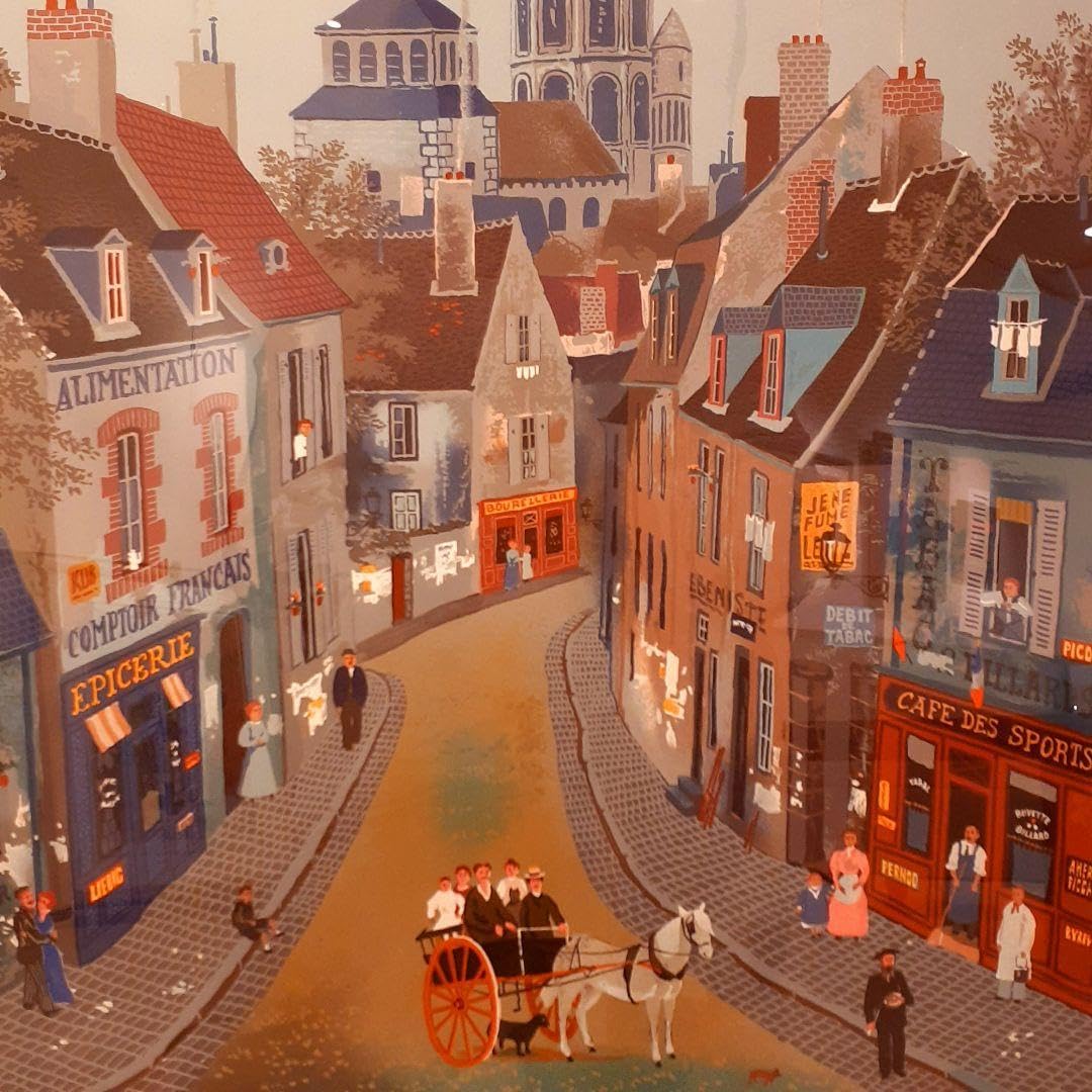 Amazon｜フランス輸入 リトグラフ MICHEL DELACROIX ドラクロワ 風景画 