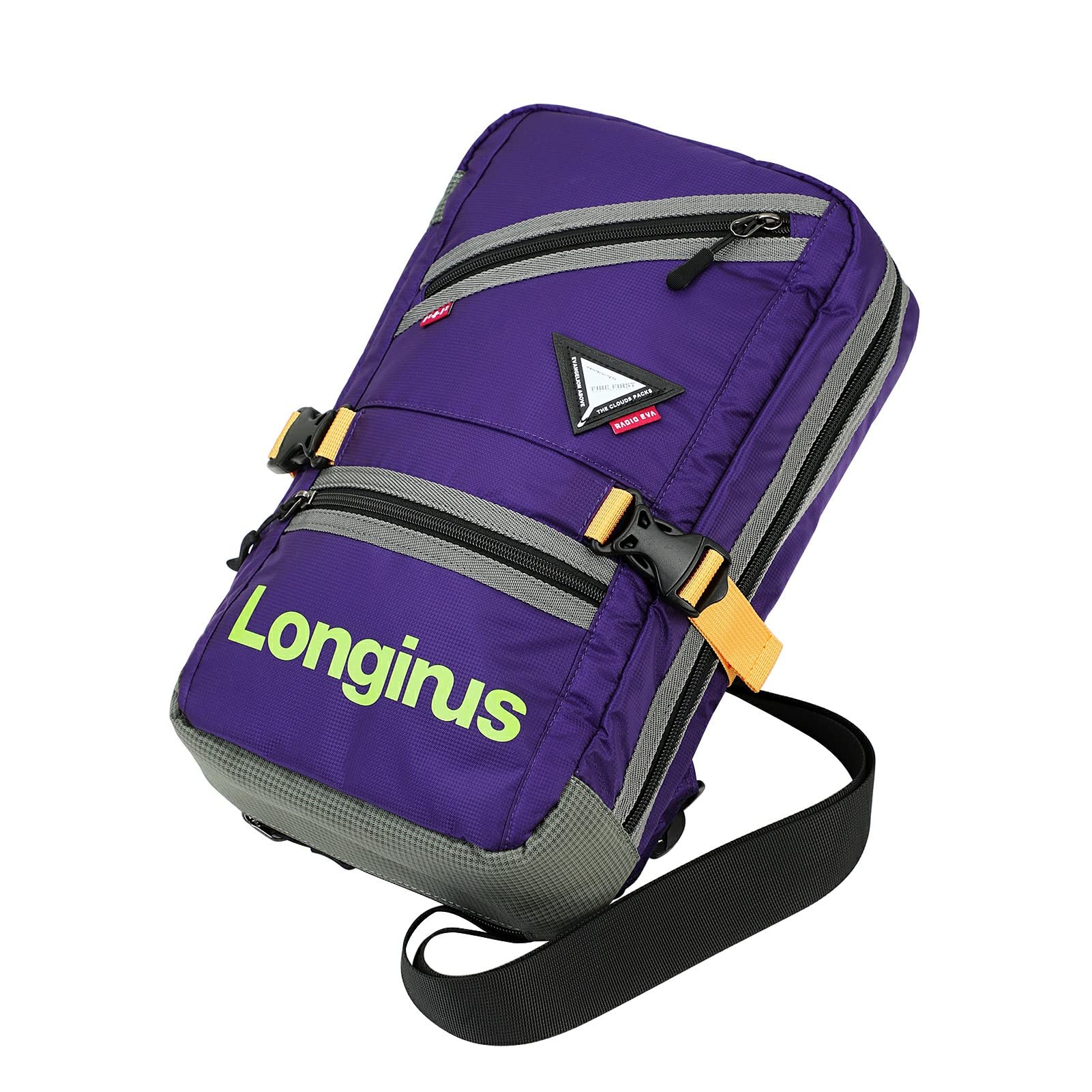 Neon Genesis Evangelion Crossbody Shoulder Bag - Chest Sling Bags With a Built-in Rain Cover