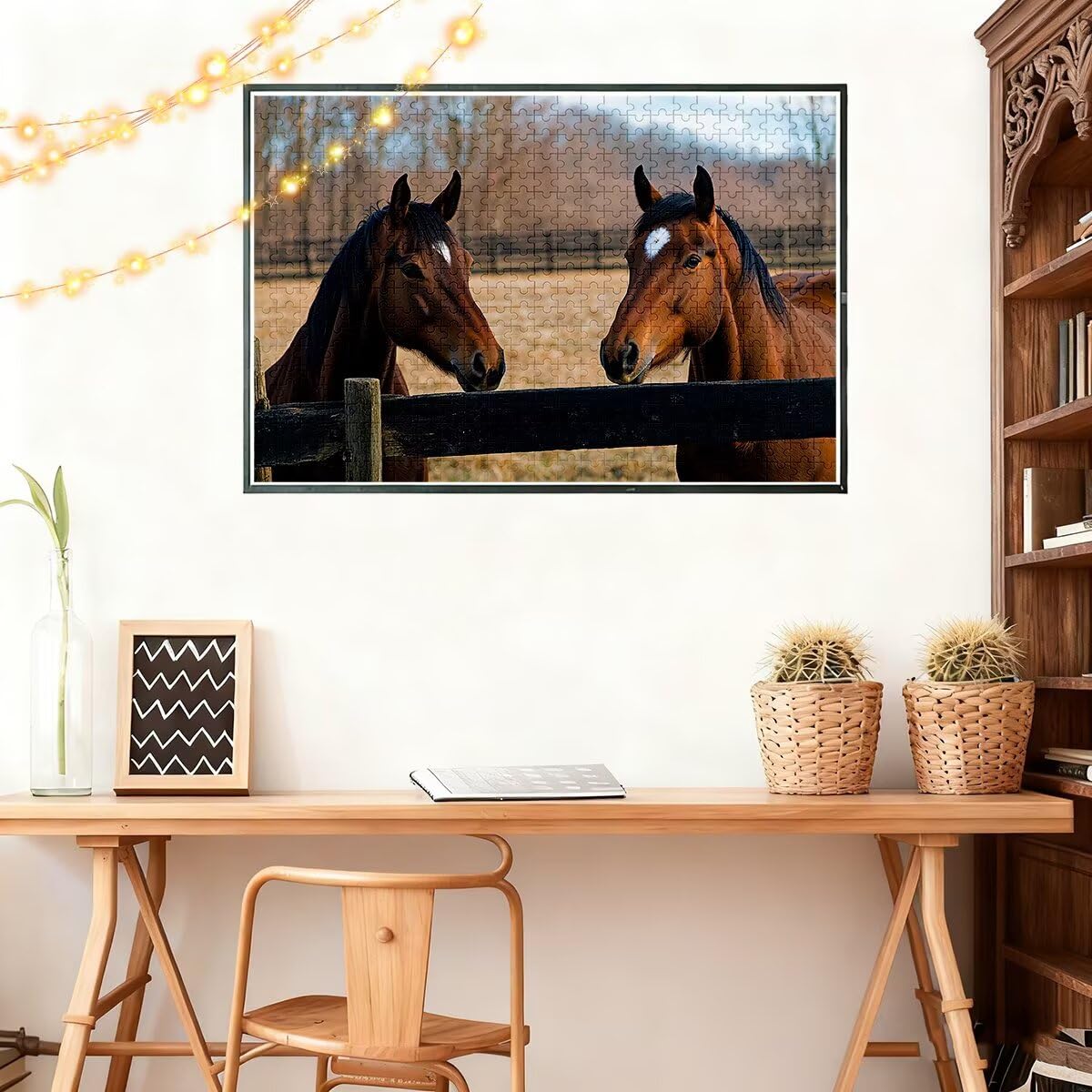 Puzzle dla dorosłych, 1000 puzzli ze zwierzętami, 1000 sztuk, dla dorosłych, drewniane gry logiczne, klasyczna, edukacyjna, wymagająca gra dla całej rodziny, dekompresja, prezenty dekoracyjne 75 x 50