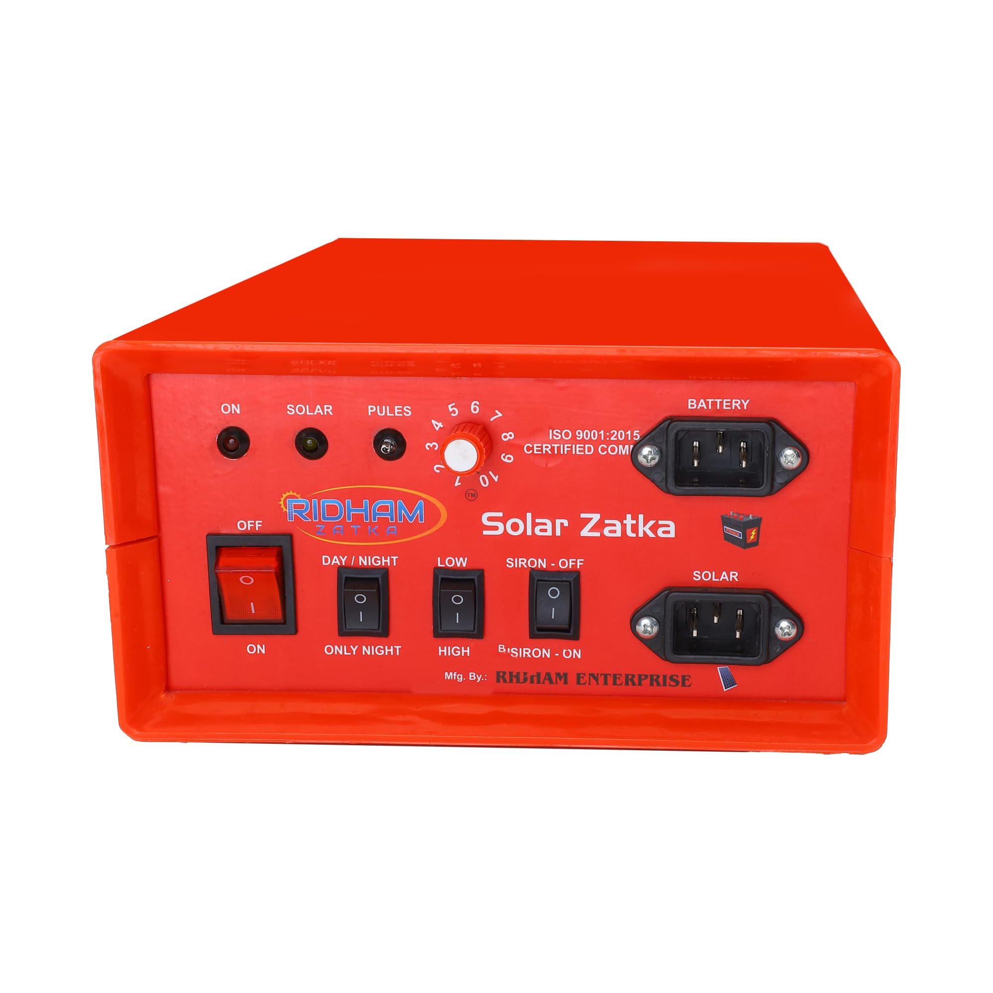 Solar Zatka Machine (2X Power)(100-Acer-200-250 Vigha)2 Year Brand Warranty, Fence Energizer India’s No 1 Agriculture Product for Agriculture Farms