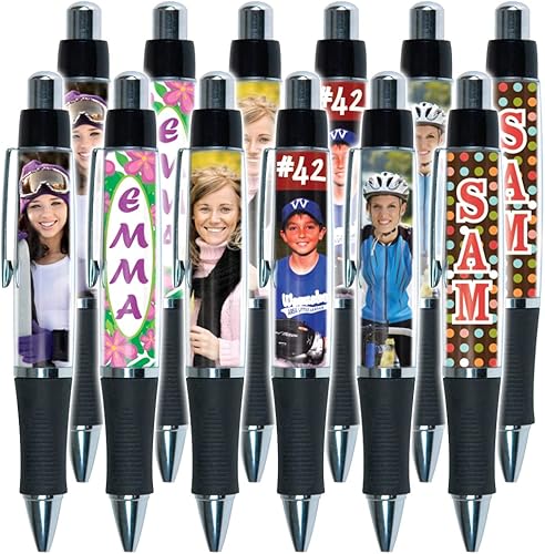 Miniatura 6 de Jaymo PixPen - Bolígrafo de fotos de bricolaje - Crea tu propio bolígrafo personalizado - Inserta fotos de billetera de 2.5 x 1.75 pulgadas o crea e