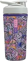 Vista 20 de Funda aislante de neopreno para botella mezcladora de proteínas Sok It BotlSok (Jardín inglés de picnic, se ajusta a botella mezcladora de 28 oz)