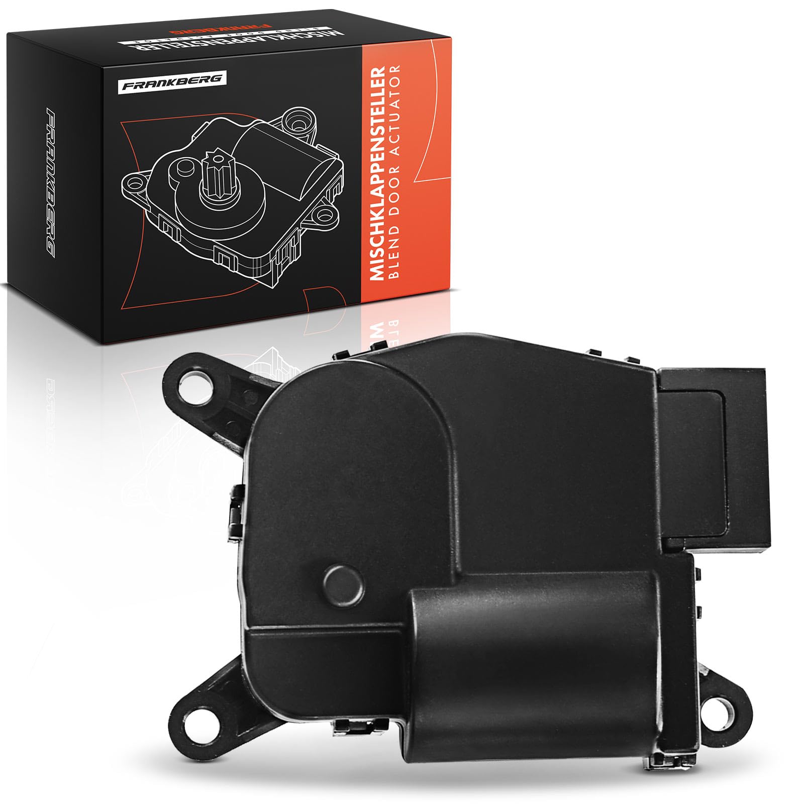 Frankberg Motor actuador de aleta mezcladora de elemento actuador de 2 | 5Q0907511; Compatible con: T.o.u.r.a.n 5T1, Golf VII 5G1 BE1, A3 8V1 8VK, O.c.t.a.v.i.a III 5E3 NL3 NR3