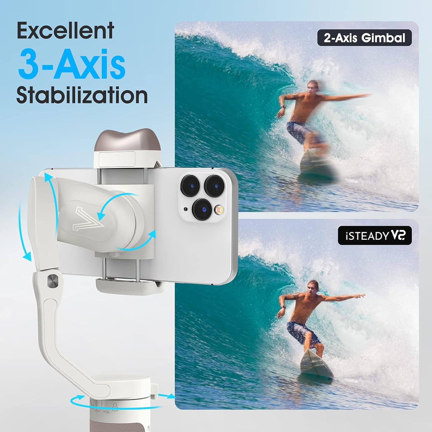 Best Gimbal Stabilizer for Smartphone w/ AI Tracking Sensor, 3-Axis Lightweight Foldable Phone Stabilizer w/ Inception Timelapse for iPhone 12 Pro Max/11 Samsung Stream Live Video Vlog, Hohem iSteady V2 Cheap Gimbal Stabilizer for Smartphone w/ AI Tracking Sensor, 3-Axis Lightweight Foldable Phone Stabilizer w/ Inception Timelapse for iPhone 12 Pro Max/11 Samsung Stream Live Video Vlog, Hohem iSteady V2