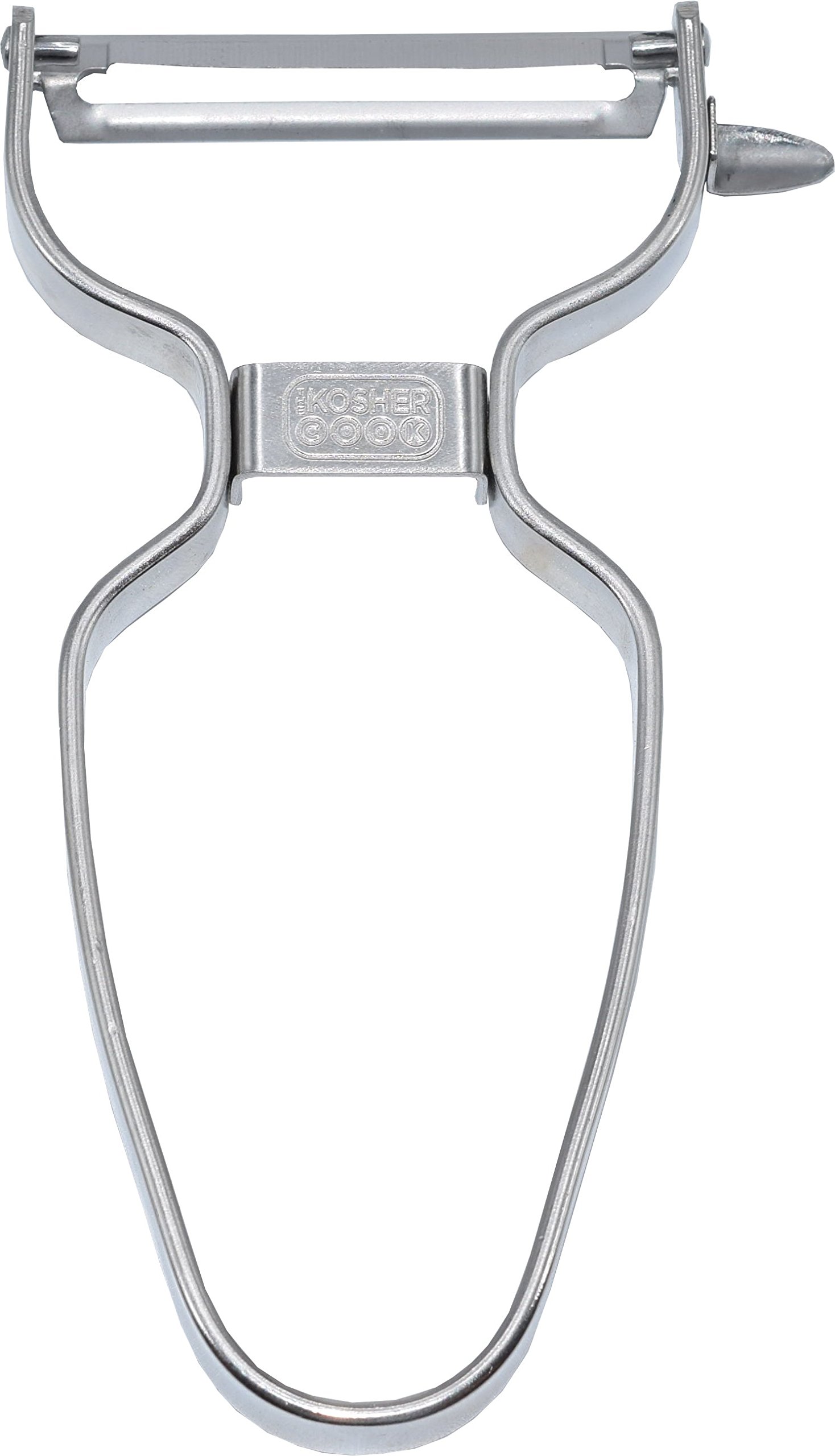 Y Vegetable Peeler - Heavy Duty, Ultra Sharp Carbon Steel Swiss Blade, Ergonomic Stainless Steel Handle - Color Coded Kitchen Tools by The Kosher Cook