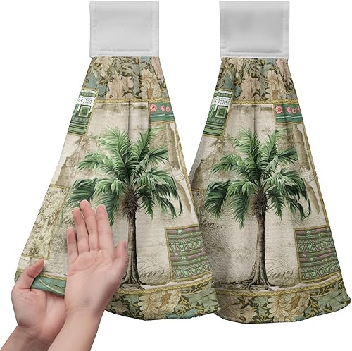 Miniatura 38 de America Stars - Juego de 2 toallas de cocina azules con lazo para colgar, patrióticas para colgar el 4 de julio, juego de 2 toallas de mano