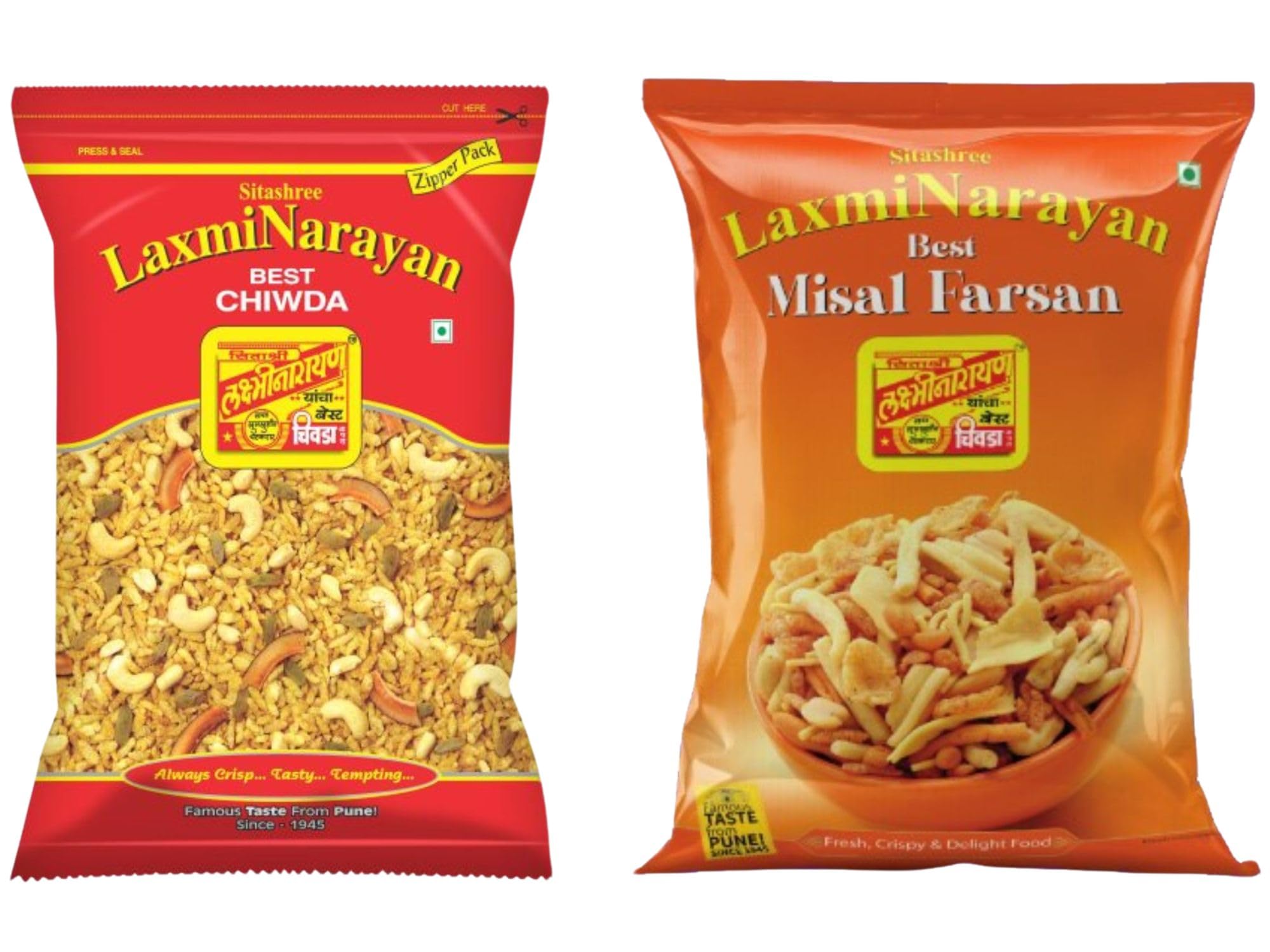 Sitashree Laxminarayan Chiwda - Pack of 2 (1 Poha Chiwda 500g + 1 Misal Farsan 500g) (B0BQGV5YBB) Amazon Price History, Amazon Price Tracker