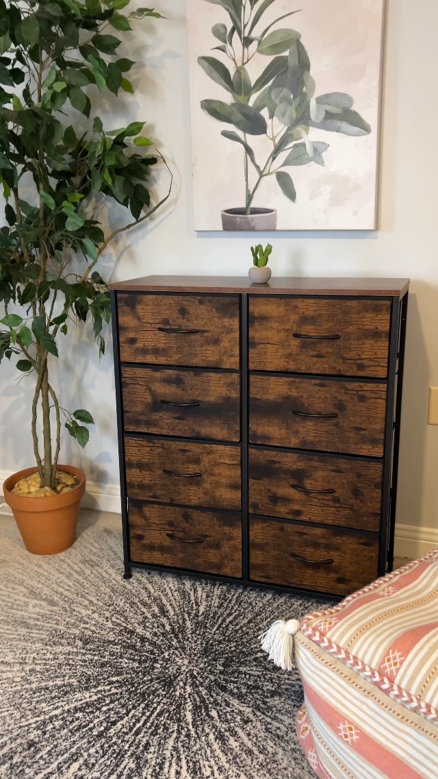 Watch Upright lightweight Dresser with fabric drawers on Amazon Live