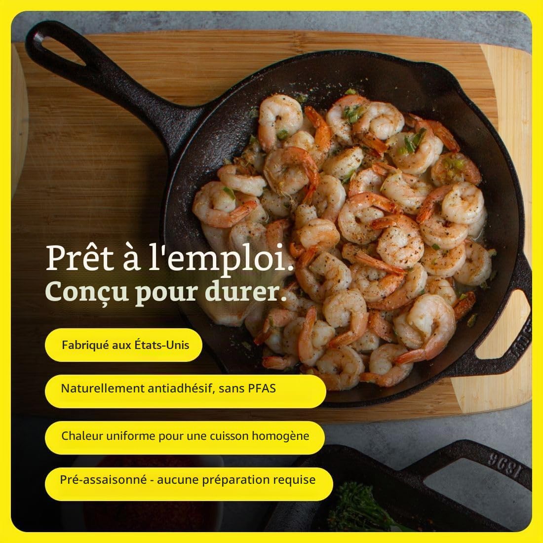 Lot de 3 poêles à frire (5SK, 8SK, 10SK)
