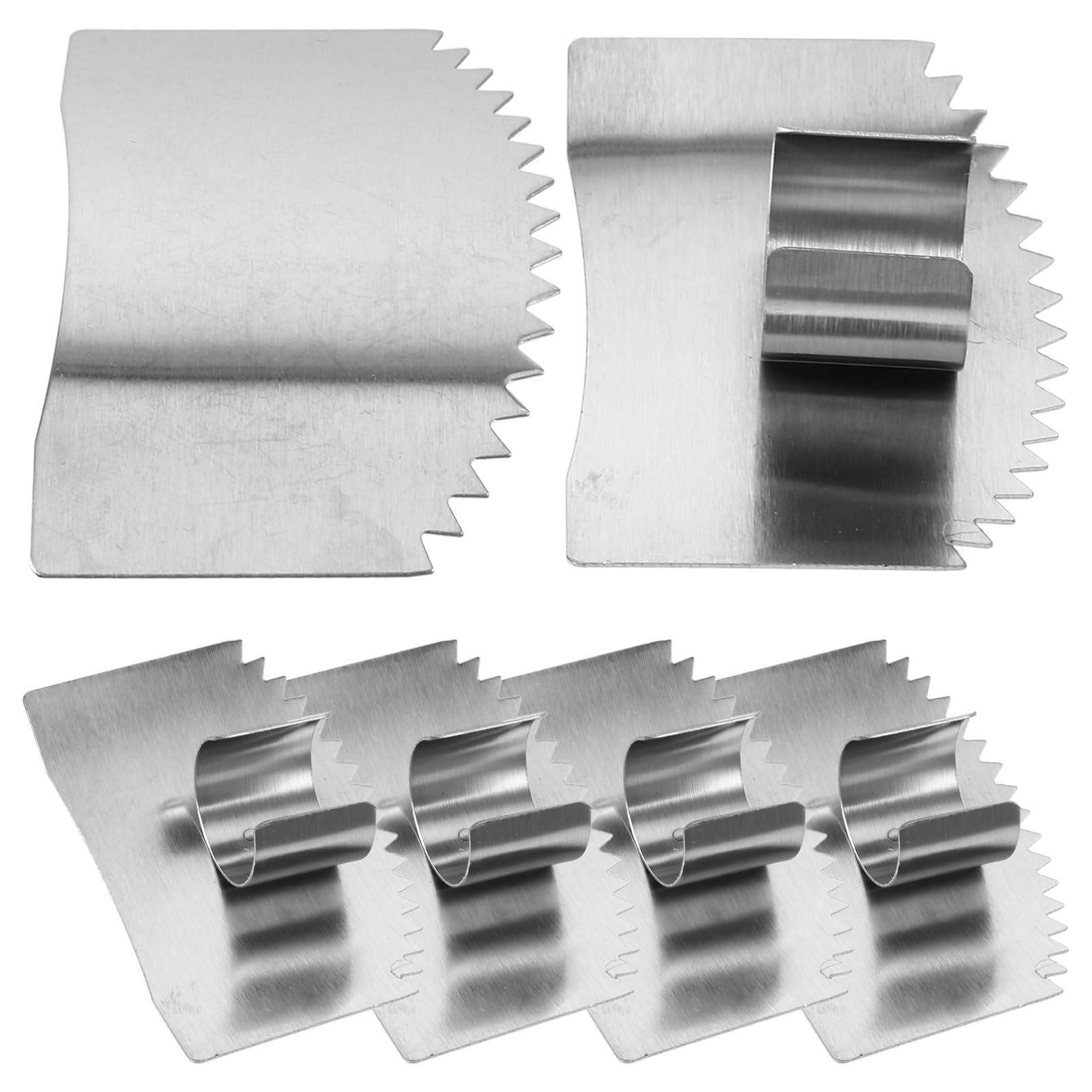 BRIGHTFUFU Stainless Finger Protectors Hand Guards for Safe Slicing Dicing Protector