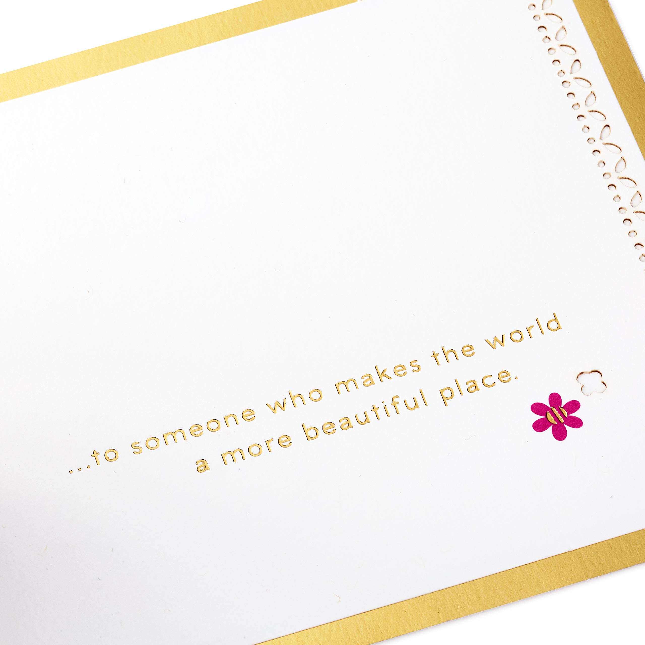 Hallmark Signature Paper Wonder Pop Up Mothers Day Card (Flowers in Vase, Make the World More Beautiful) - Image 4