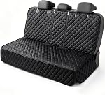 Portin Housses de siège pour voiture de chien Housse de siège, antidérapante étanche Banc Couverture de siège arrière compatible pour la ceinture de siège moyen 53in Large)