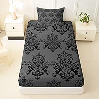 Vista 48 de Juego de ropa de cama con estampado de leopardo, tamaño individual, juego de cama de guepardo africano para decoración de dormitorio