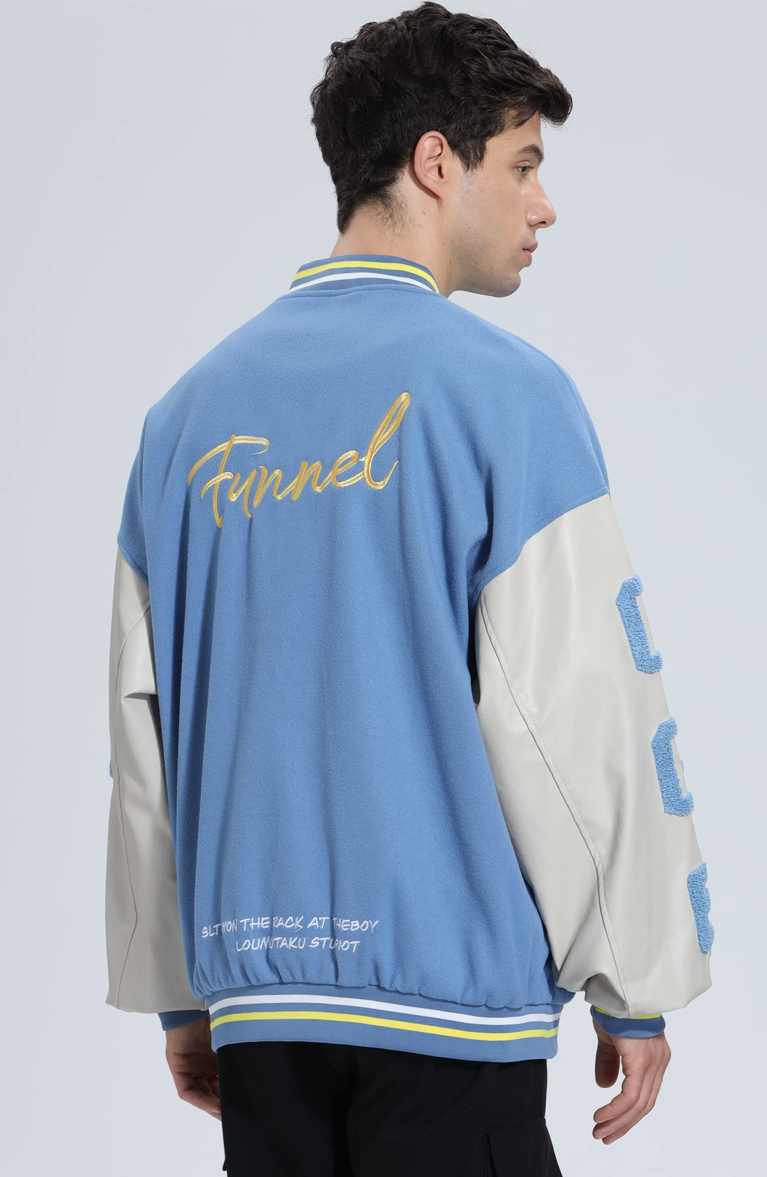 Veste Baseball Homme Unisexe Blouson Léger Manteau Vintage Femme Jacket Casual Hiver Printemps Automne