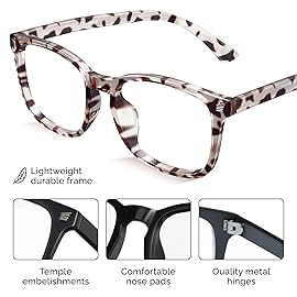 livho High Tech Blue Light Glasses - Advanced Blue Light Blocking Computer Glasses - Screen Fatigue & UV Protection