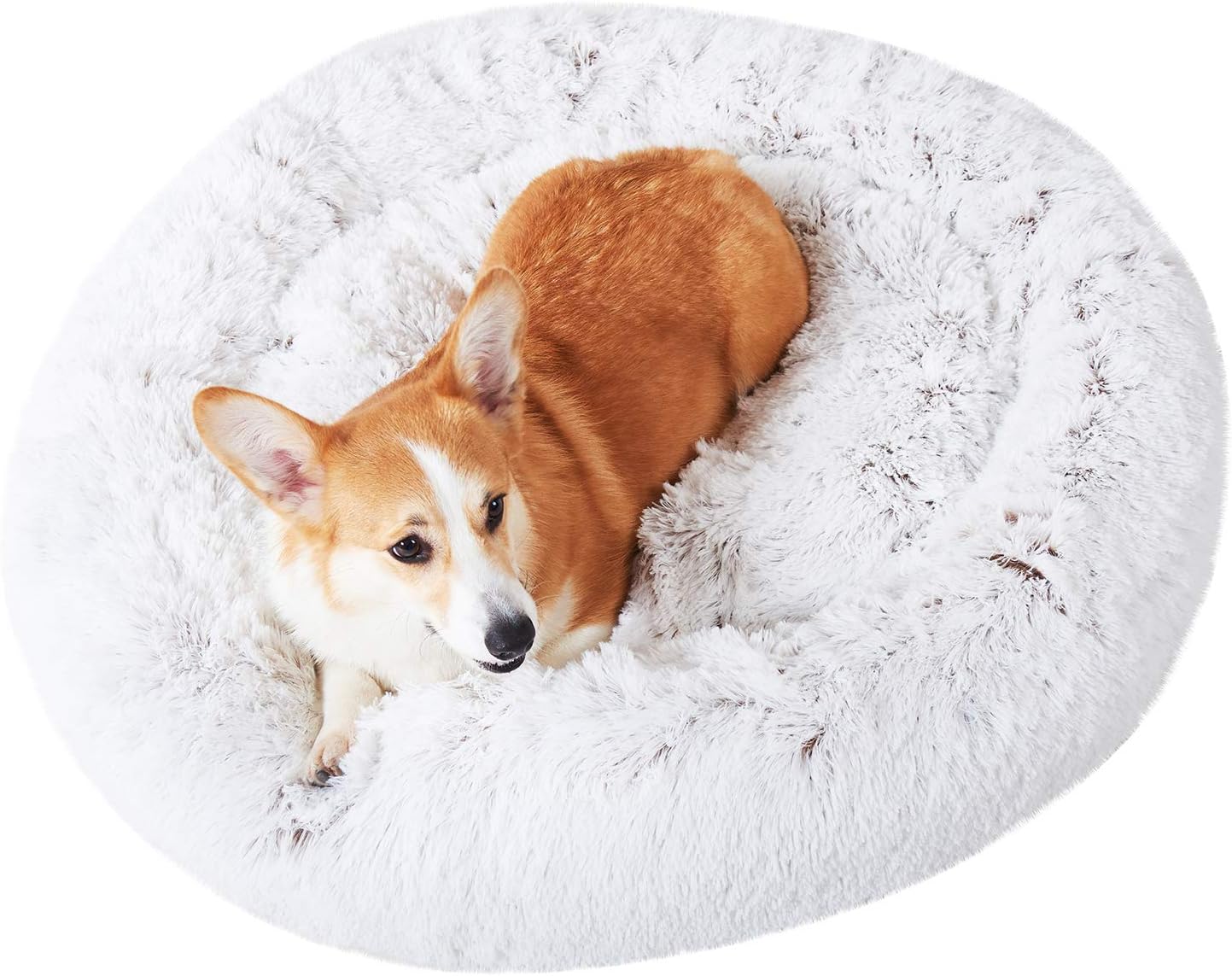 JOYELF Medium Dog Bed Cat Donut Cuddler Round Dog Calming Bed Ultra