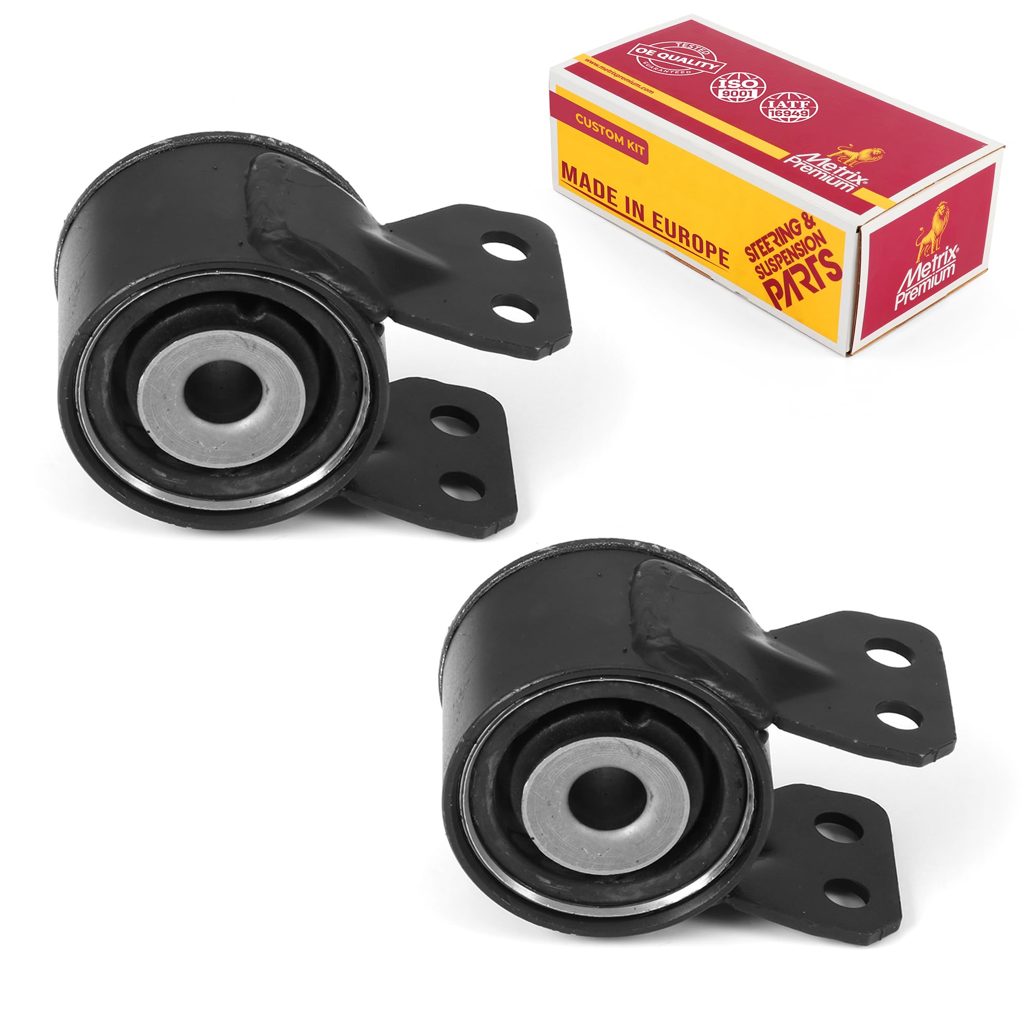 Metrix Premium Chassis Parts - 2 PC Front Lower Forward Control Arm Bushing Kit Fits 07-16 GMC Acadia, 09-17 Chevrolet Traverse, 08-17 Buick Enclave, 07-10 Saturn Outlook, K201187, Made in Europe