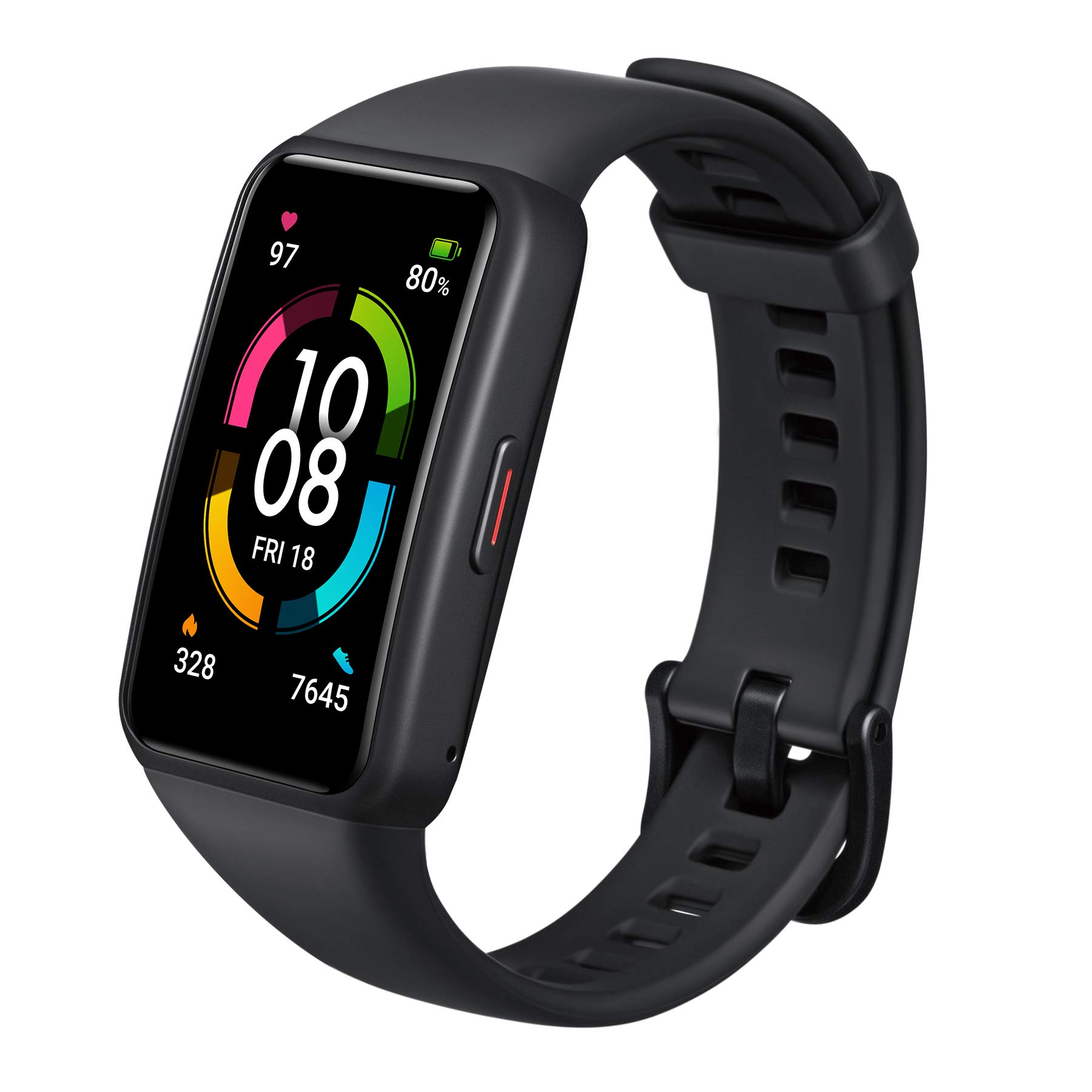 HONOR Band 6 Braccialetto intelligente Schermo intero 1,47 pollici AMOLED  Touchscreen a colori SpO2 Frequenza cardiaca Sonno Stress Nuoto Activity  Tracker Versione globale, Nero : Amazon.it: Elettronica