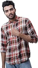 YATTA Men's Checkered Regular Fit Casual Full Sleeve Cotton Shirt