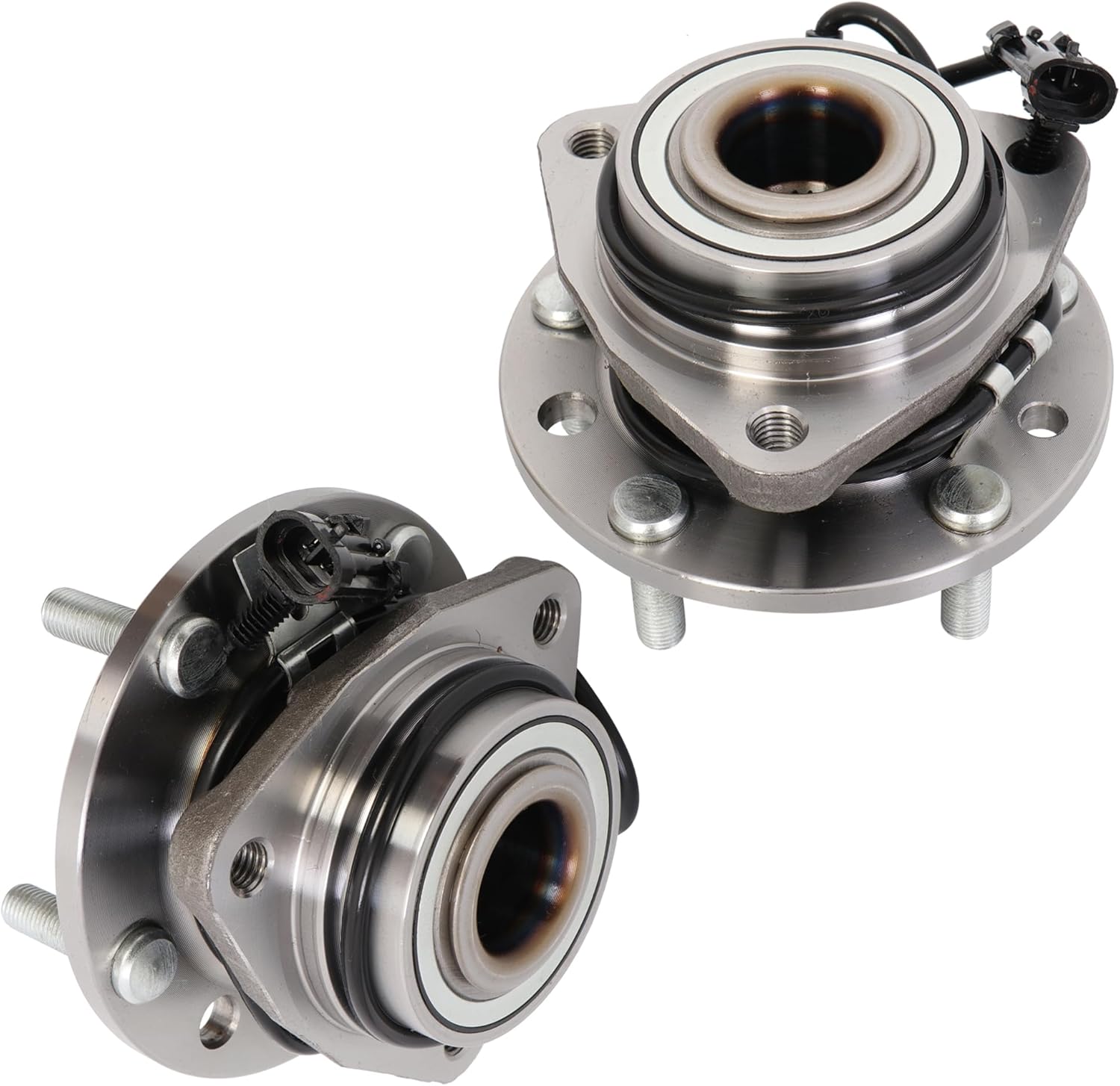 Front Wheel Hub Bearing Assembly 4WD 2 PCS Compatible for 1997-2005 Chevy Blazer S10, Compatible for 1997-2005 GMC Jimmy Sonoma 5 Lugs w/ABS Replace 513124