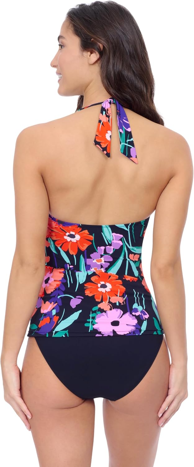 Profile by Gottex Marguerite Halter Tankini – Stylish, Elegant Women’s Swim Top with Soft Cups & Front Lining