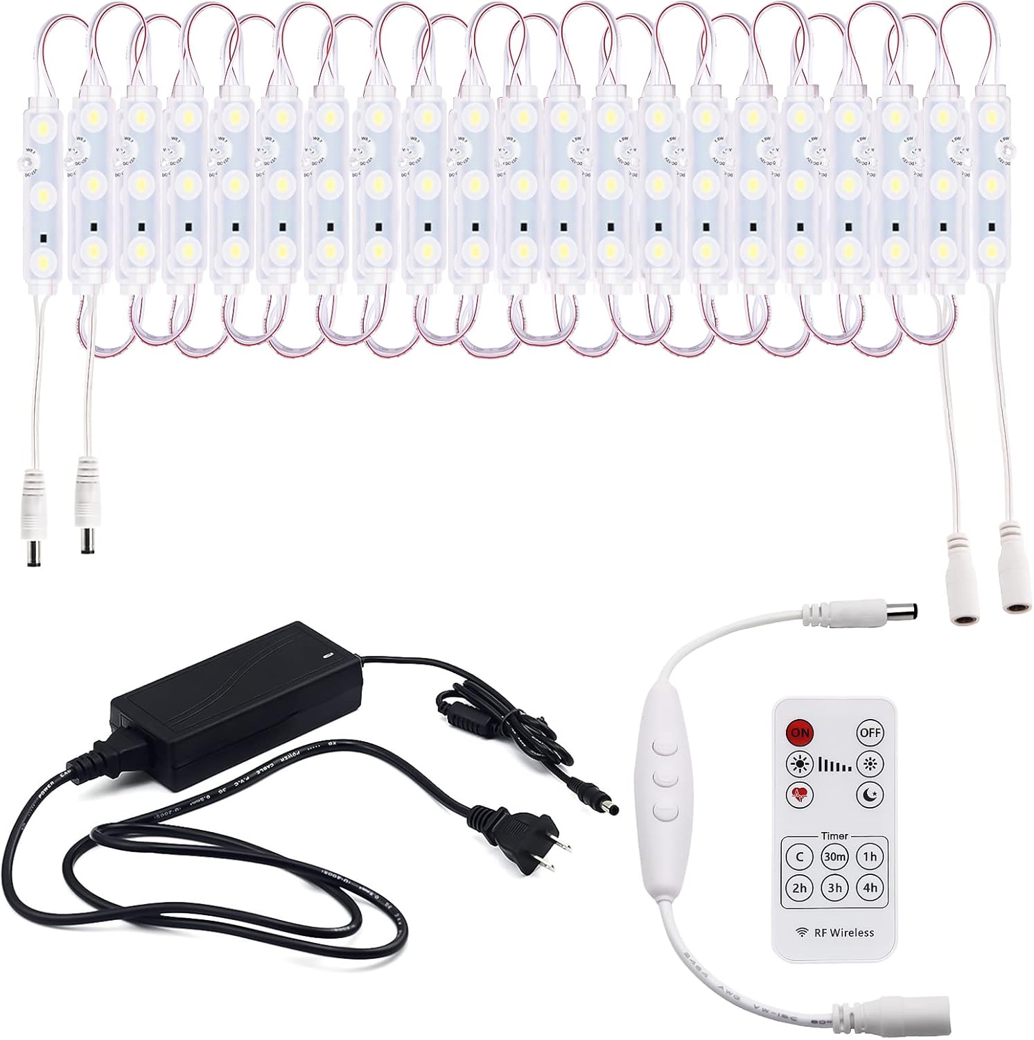 LED Window Lights Led Modules Waterproof Storefront Lights Business Decorative Light for Advertising LED Signs Business Store12V 5050 20FT White (2 Packs)