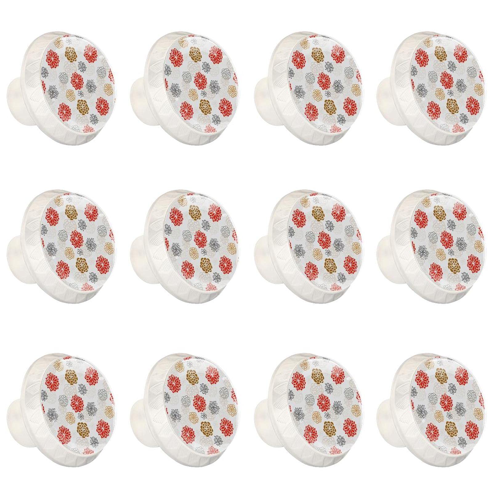 Boutons d'armoires de cuisine tiroirs de placard commode poignée ronde décorative x12