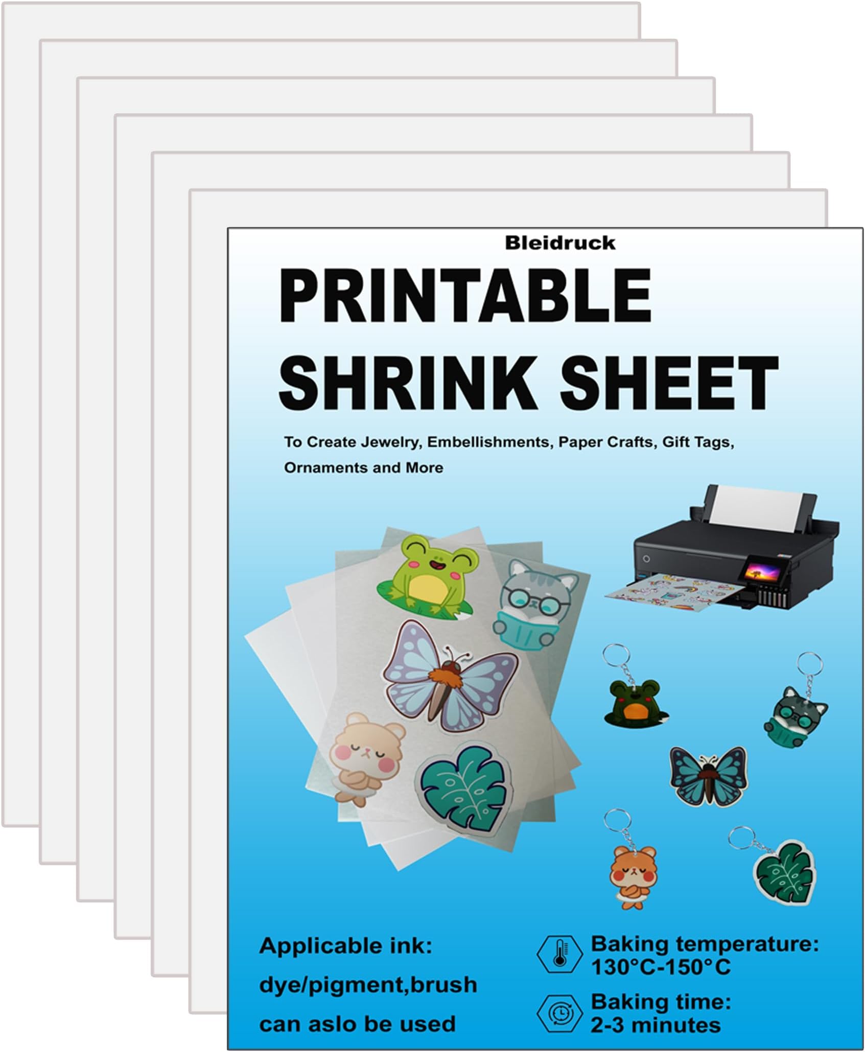 Amazon.com : Printable Vinyl for Inkjet printer, 20 Sheets Premium ...